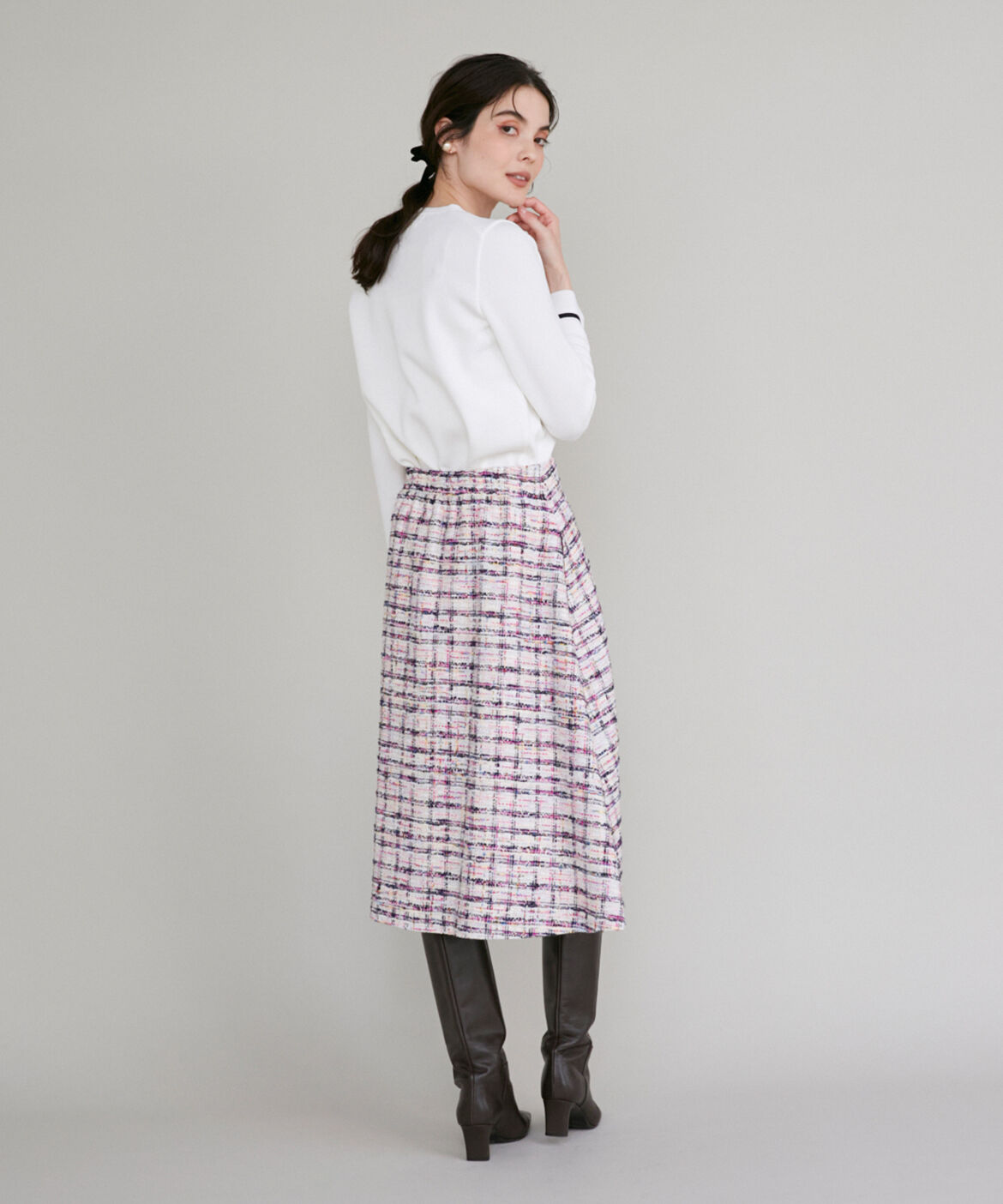 Maglie le cassetto「リボン付き配色ニット」|ニット・セーター|