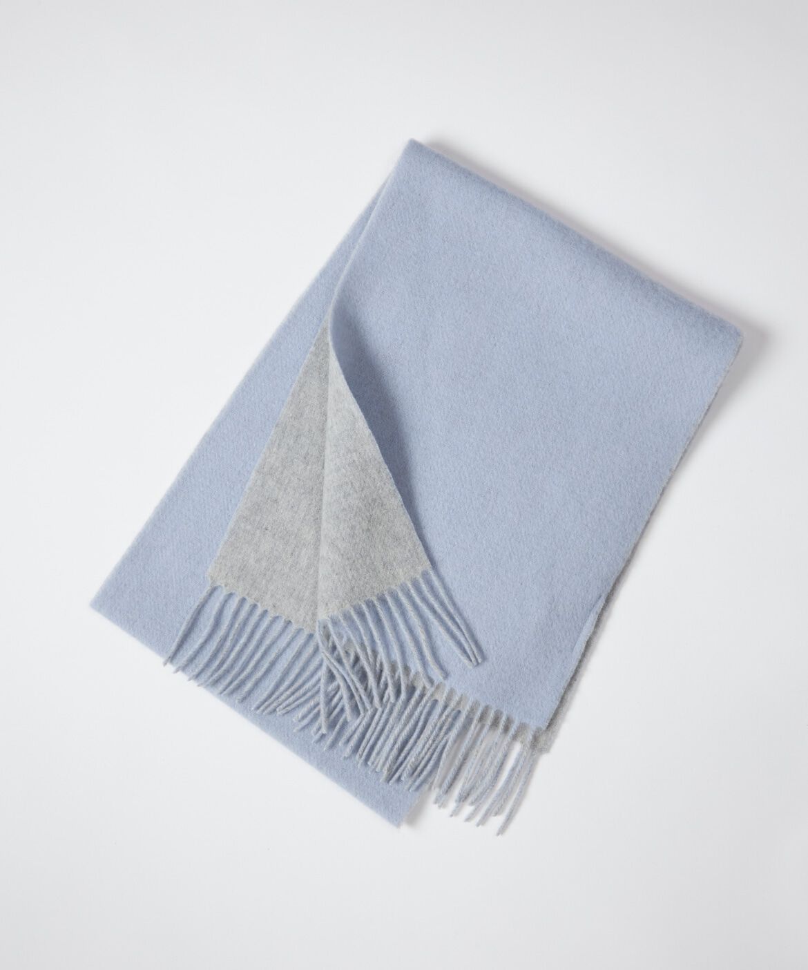 7-IDconcept.「ウールブレンドカラーマフラー」|マフラー|ブルー1