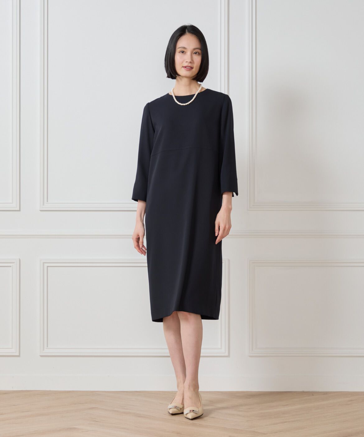 7-IDconcept.「7分袖ワンピース」|ワンピース|