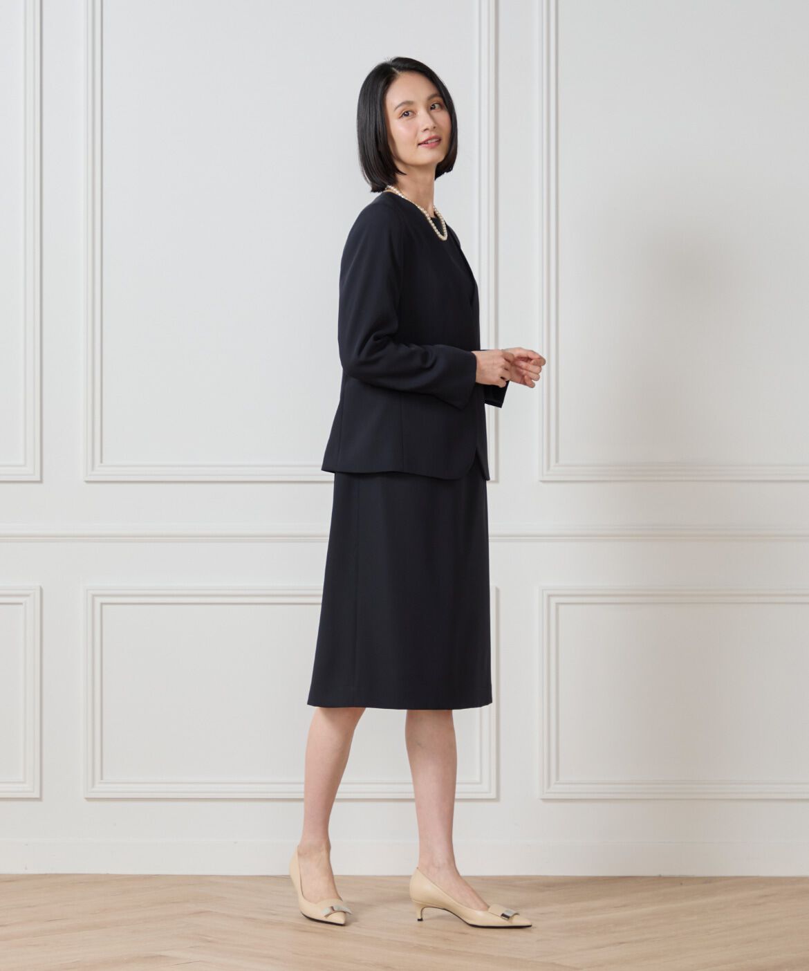 7-IDconcept.「7分袖ワンピース」|ワンピース|