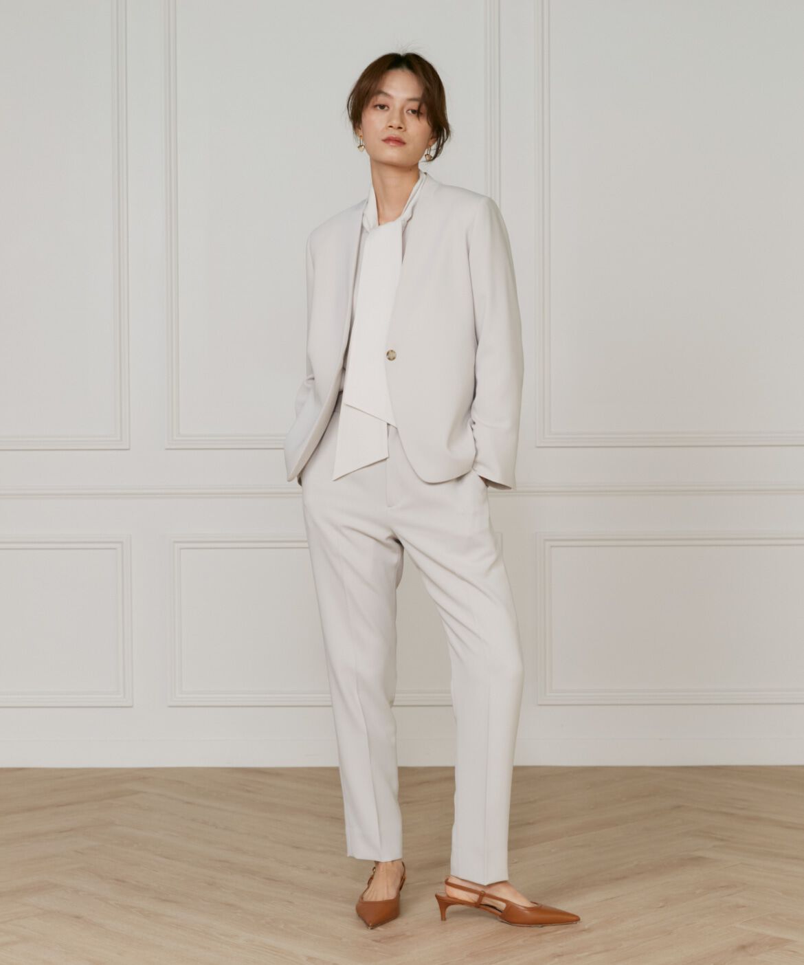 INED「《大きいサイズ》テーパードパンツ」|その他|