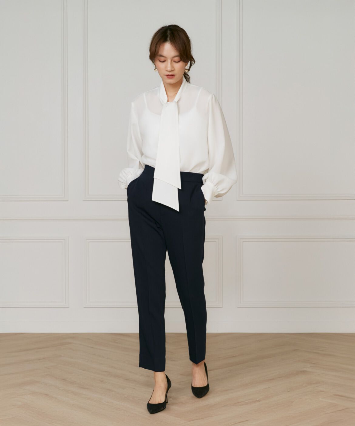 INED「《大きいサイズ》テーパードパンツ」|その他|