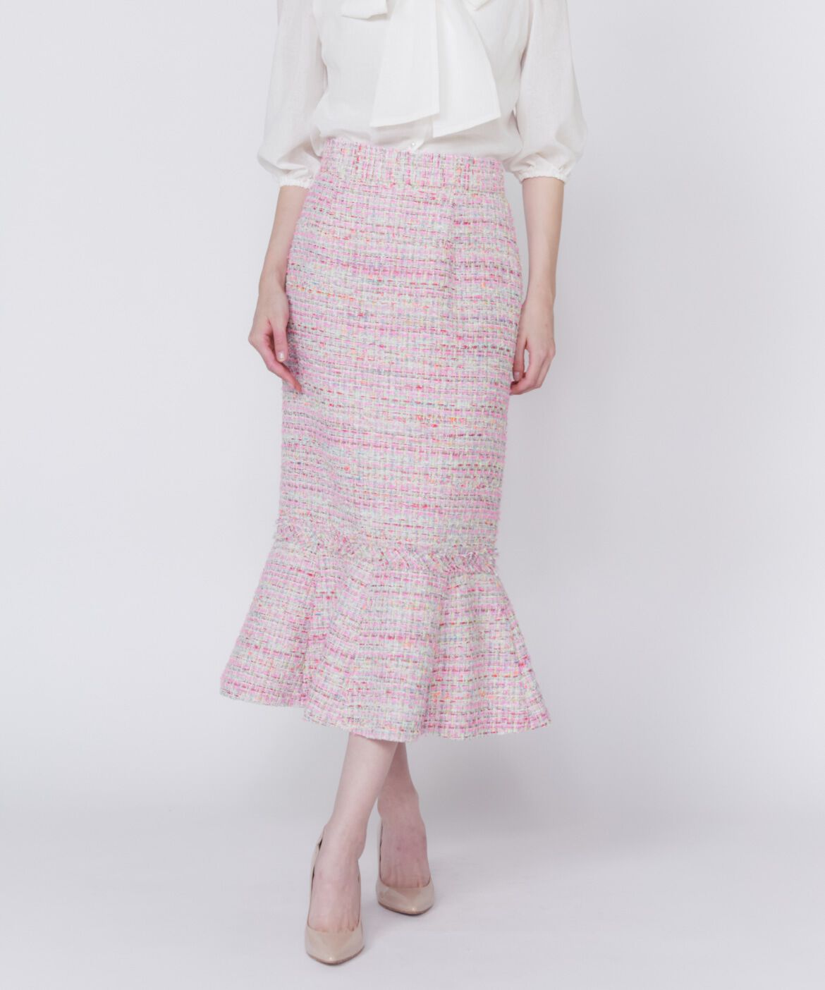 Maglie le cassetto「《M Maglie le cassetto》ツイードマーメイドスカート」|タイト|