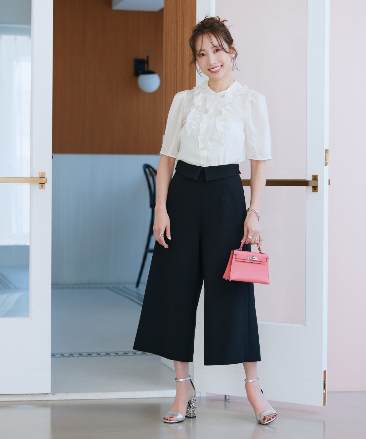 Maglie le cassetto「《M Maglie le cassetto&times;冨張愛》&ldquo;フリリッシュ&rdquo; シアーブラウス」|シャツ・ブラウス|