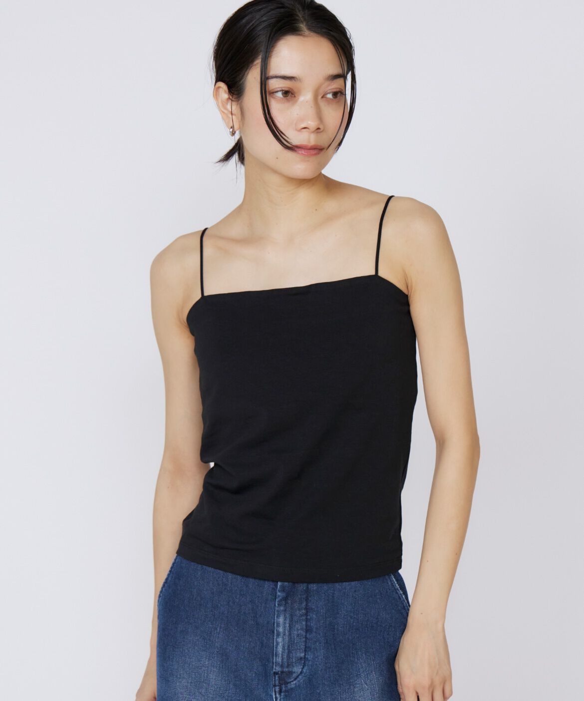 INED「《大きいサイズ》カップ付きキャミソール」|キャミソール|