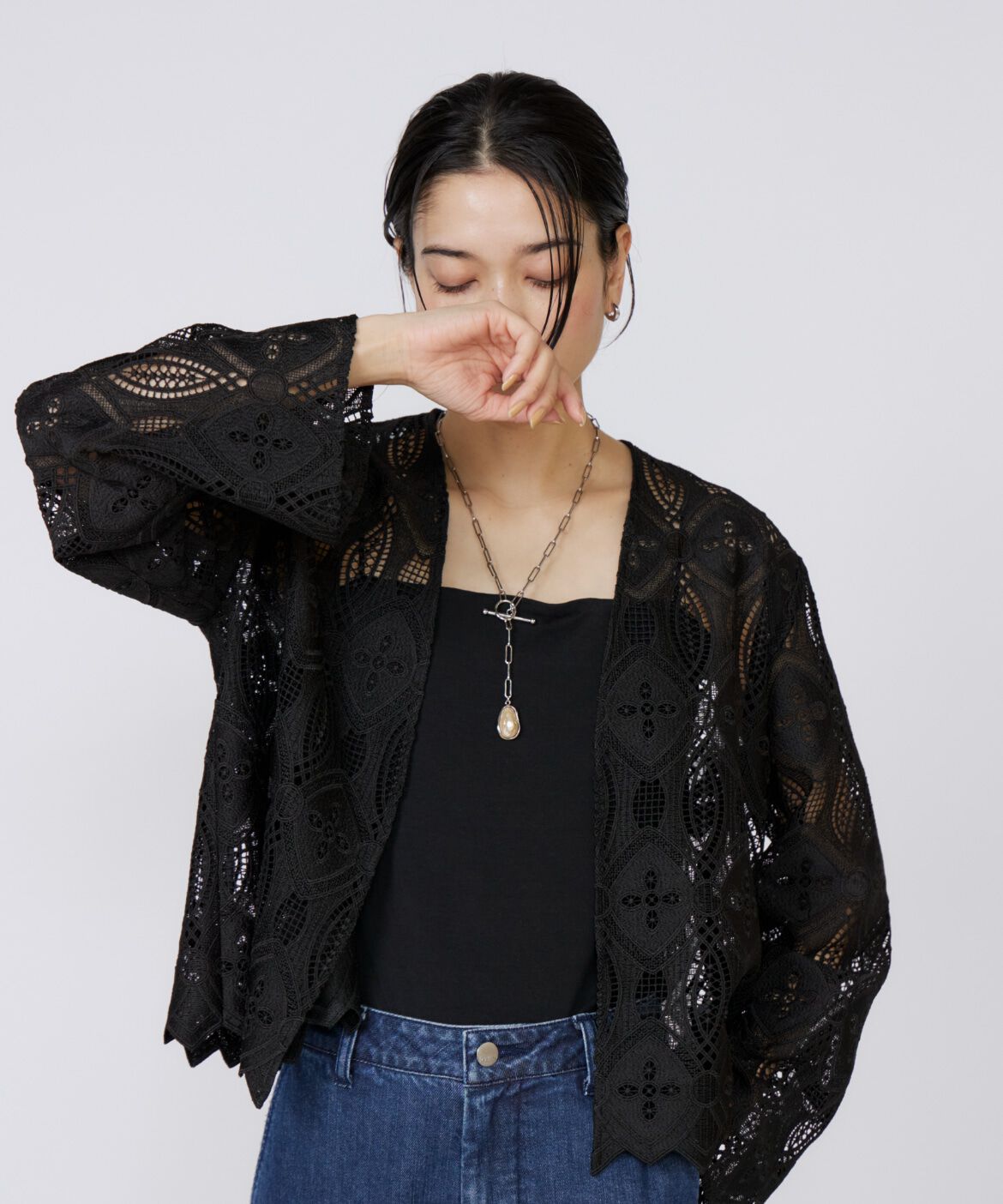 INED「《大きいサイズ》カップ付きキャミソール」|キャミソール|