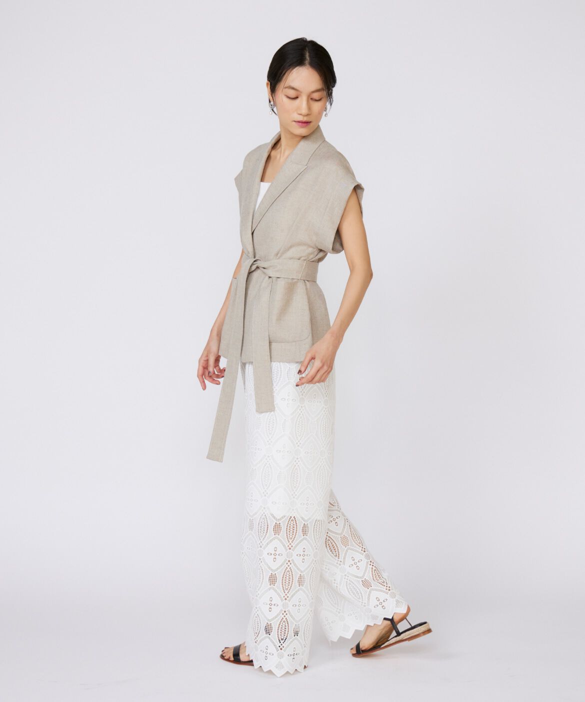 INED「《大きいサイズ》レースパンツ」|その他|