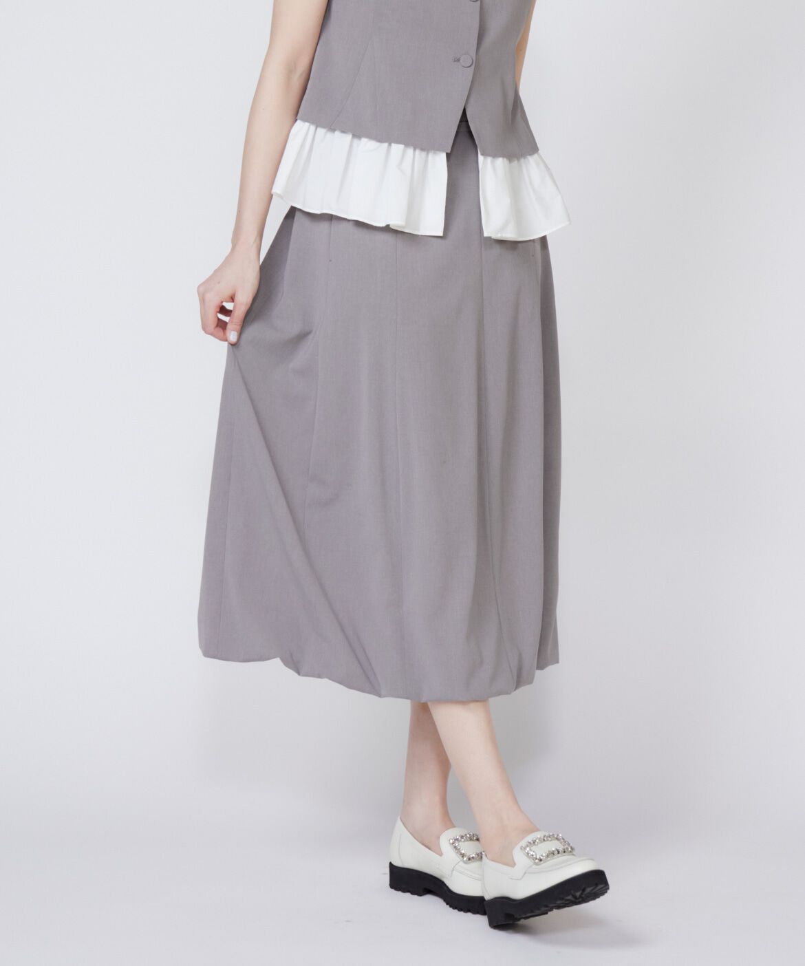 Maglie le cassetto「《大きいサイズ》セミバルーンスカート」|スカート|