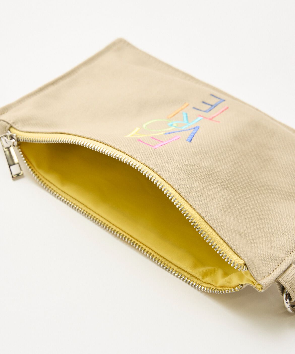 FAVORITE SUKINAMONO「《RAINBOW COLLECTION》刺繍ロゴキャンバスポーチ」|ポーチ|