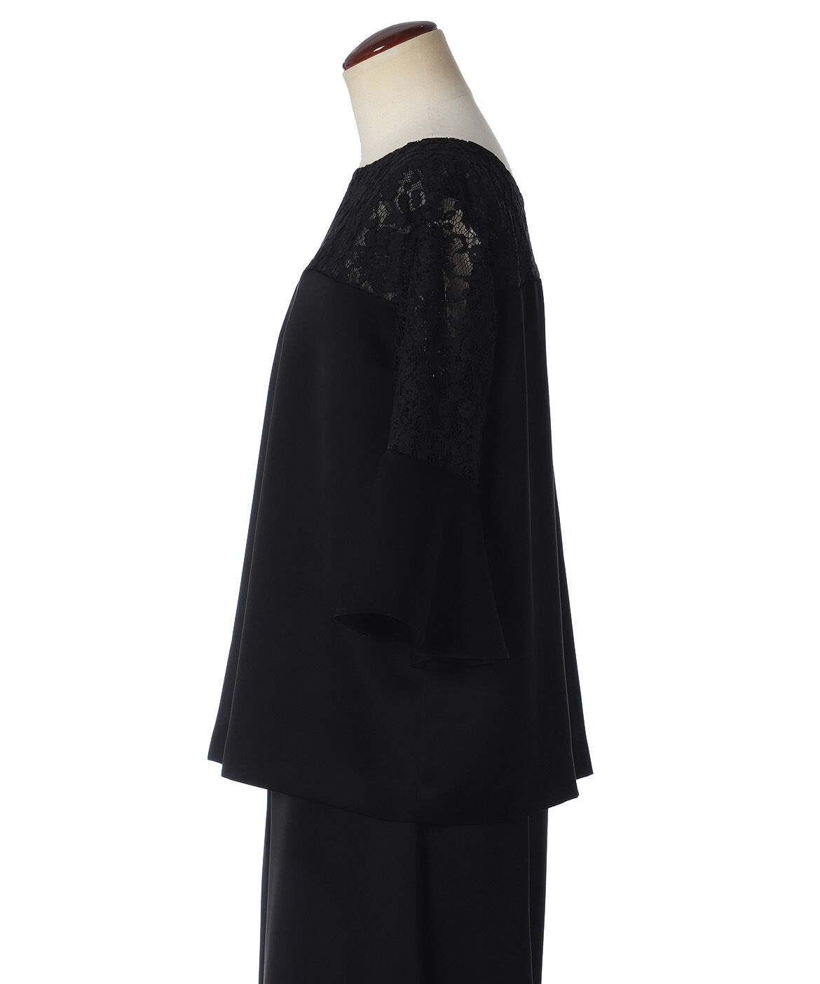 Maglie le cassetto「《M Maglie le cassetto》レースドッキングブラウス」|シャツ・ブラウス|