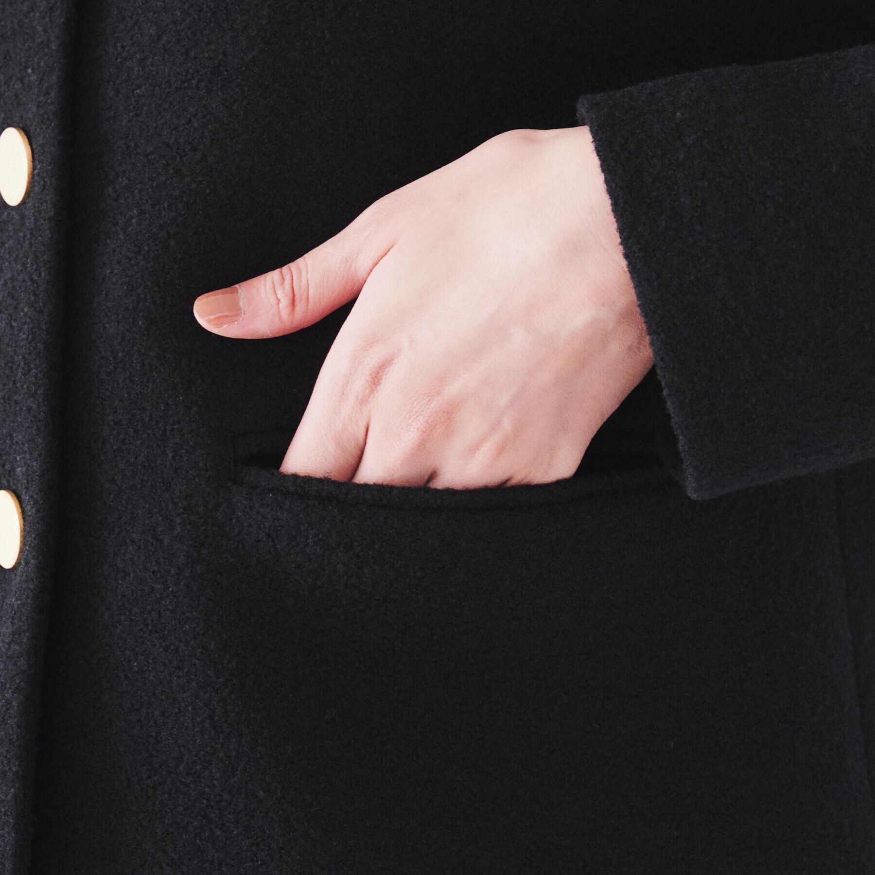 UNTITLED「【日本製/短ジャケ】ブークレークロップドジャケット」|ノーカラージャケット|