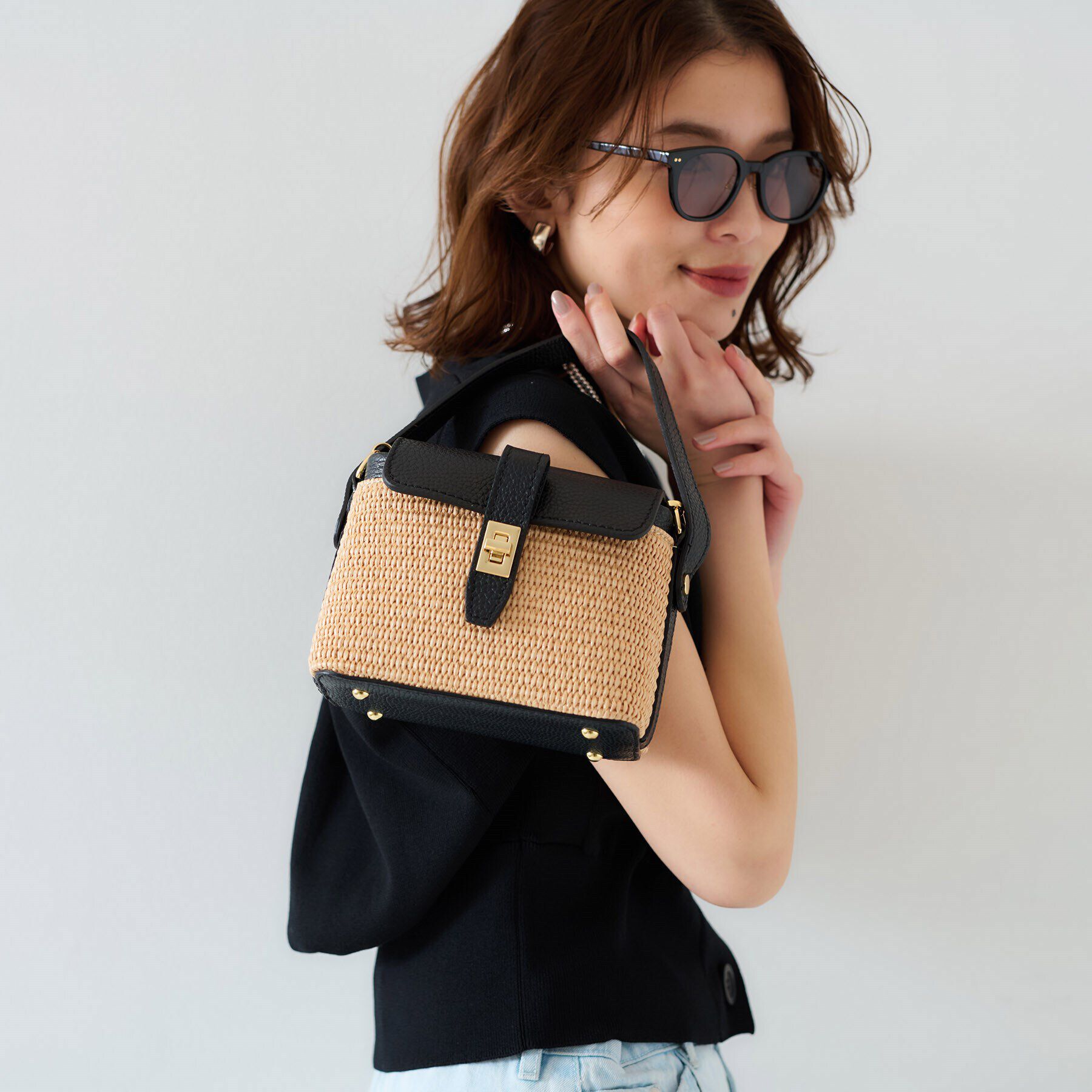 UNTITLED「【MROSE】バスケットショルダーバッグ」|ショルダー・メッセンジャー|