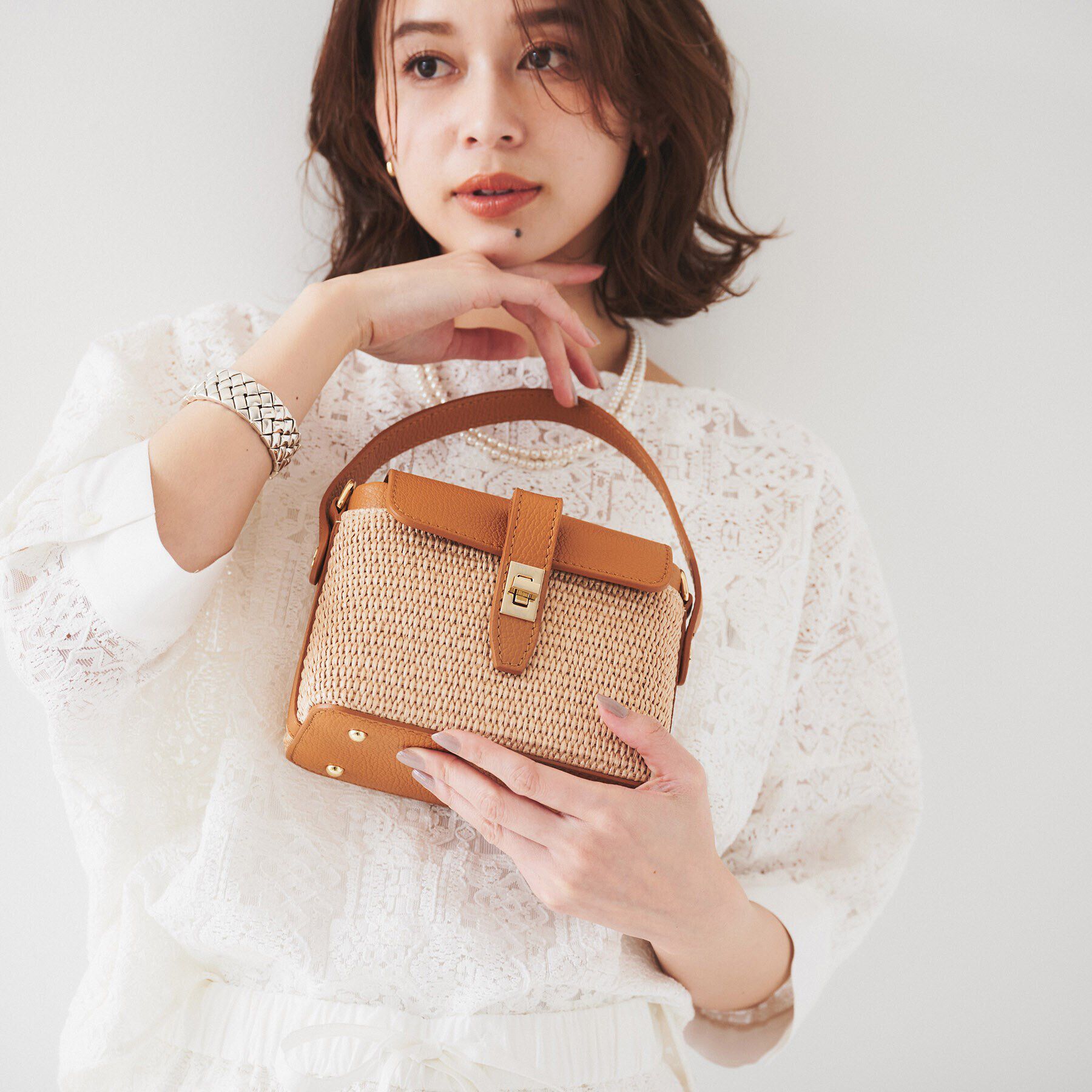 UNTITLED「【MROSE】バスケットショルダーバッグ」|ショルダー・メッセンジャー|