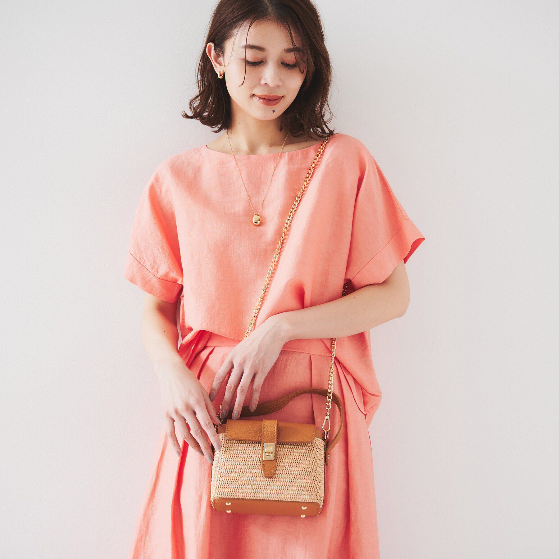 UNTITLED「【MROSE】バスケットショルダーバッグ」|ショルダー・メッセンジャー|