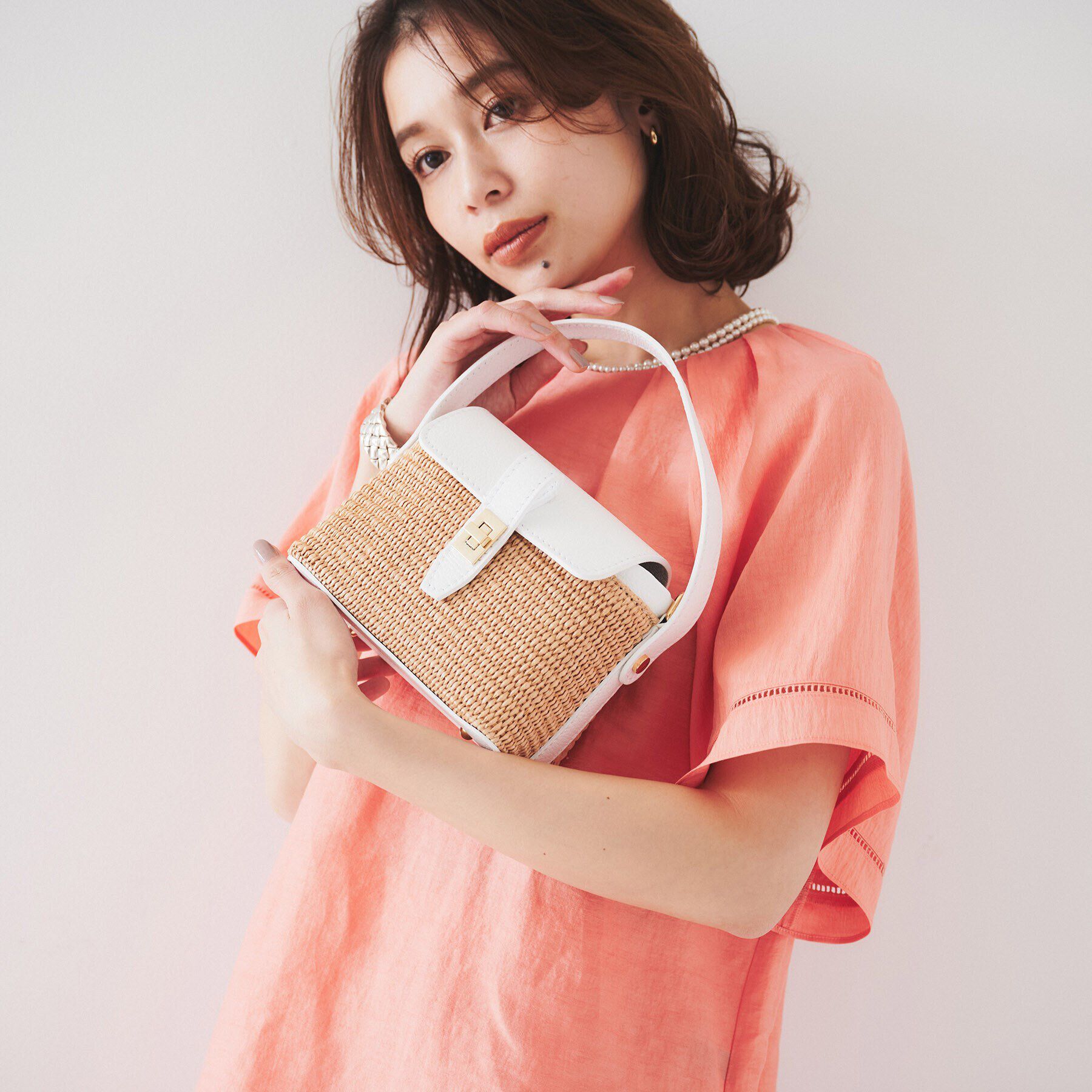 UNTITLED「【MROSE】バスケットショルダーバッグ」|ショルダー・メッセンジャー|