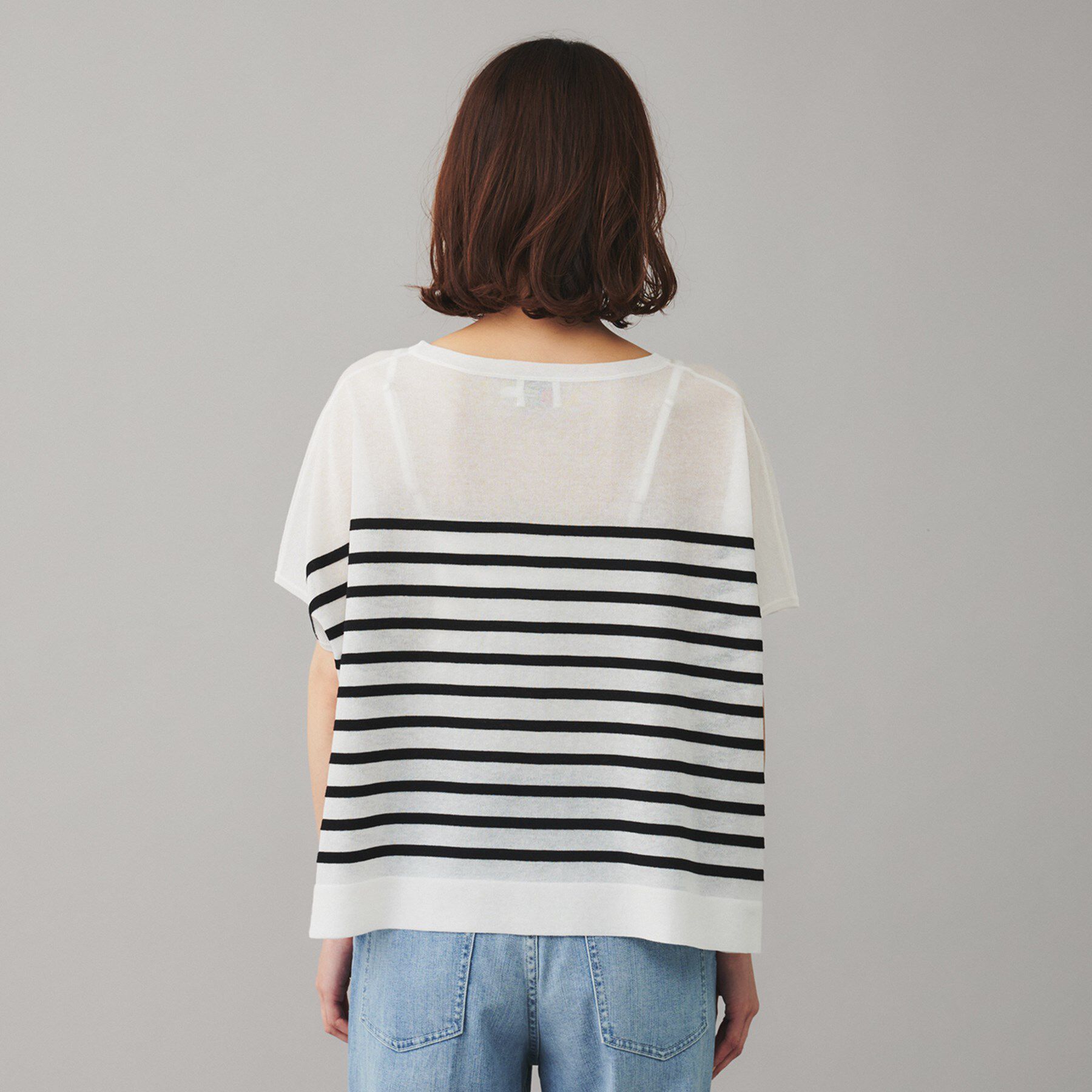 UNTITLED「【TRADITIONAL WEATHERWEAR】LYNE KNIT SHEERプルオーバー」|Tシャツ・カットソー|