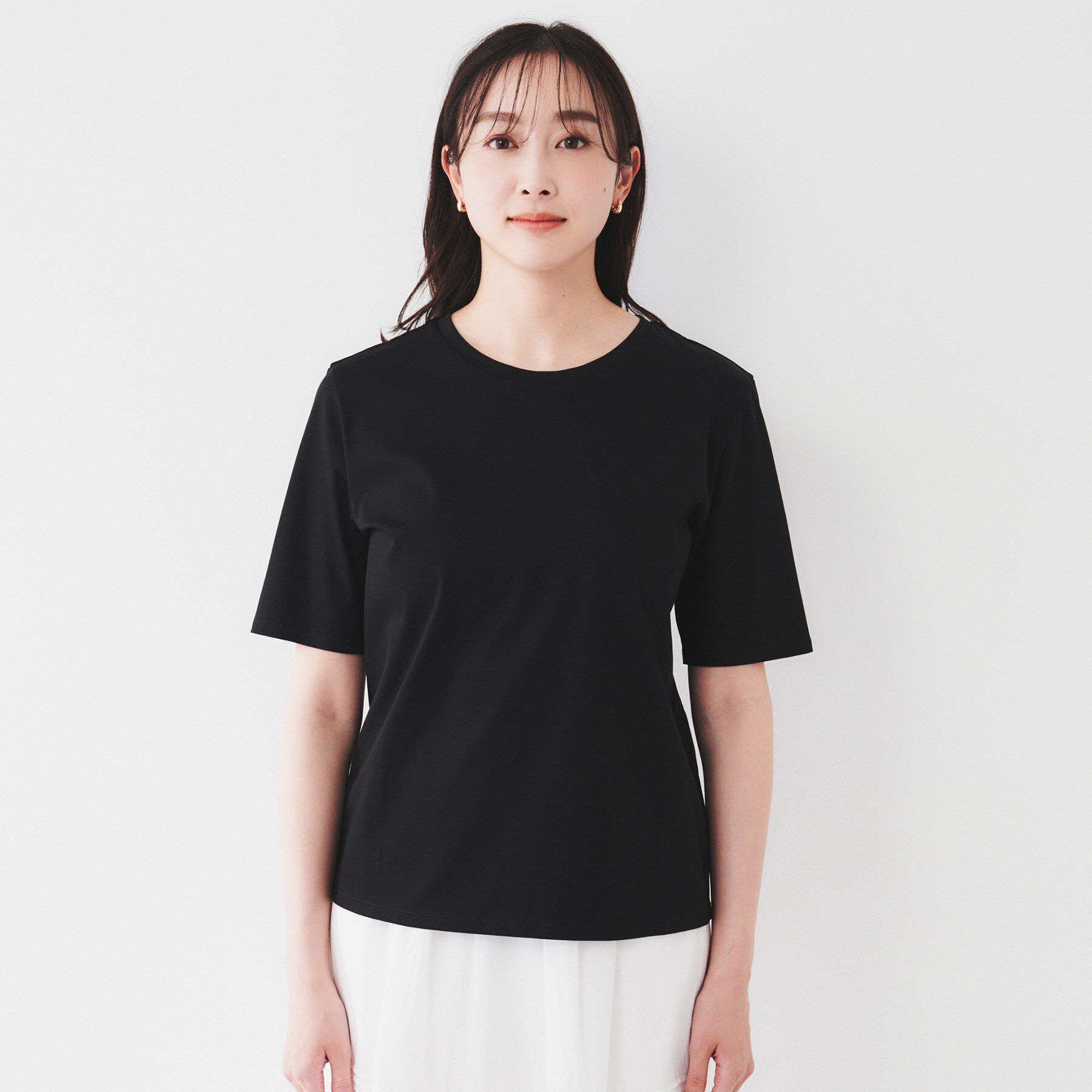 UNTITLED「【コットン100/丸首/シンプル】アイスクリアコットン Tシャツ」|Tシャツ・カットソー|