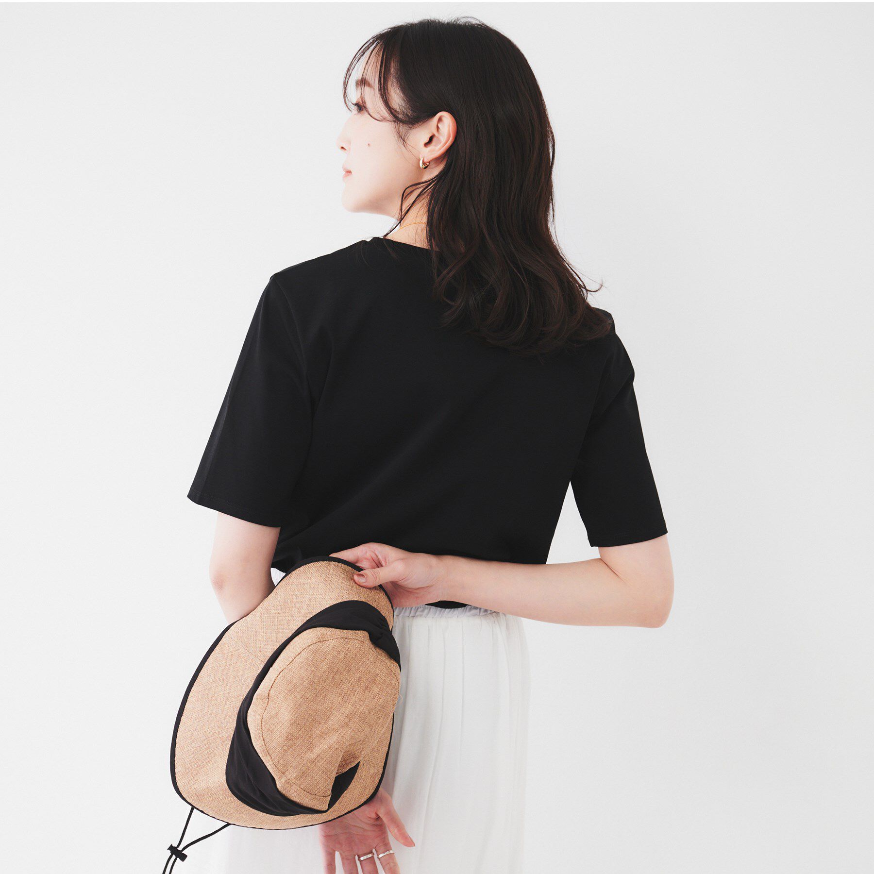 UNTITLED「【コットン100/丸首/シンプル】アイスクリアコットン Tシャツ」|Tシャツ・カットソー|