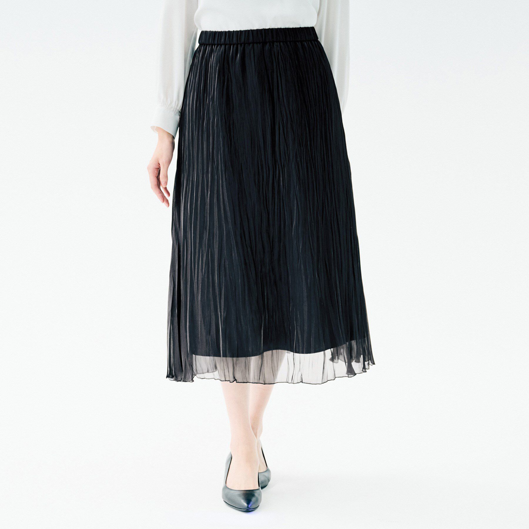 UNTITLED「シャイニープリーツスカート」|スカート|