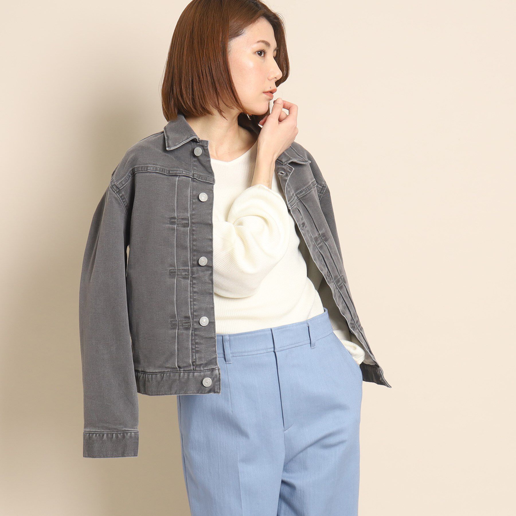 COUP DE CHANCE「【洗える】デニムジャケット」|デニムジャケット|