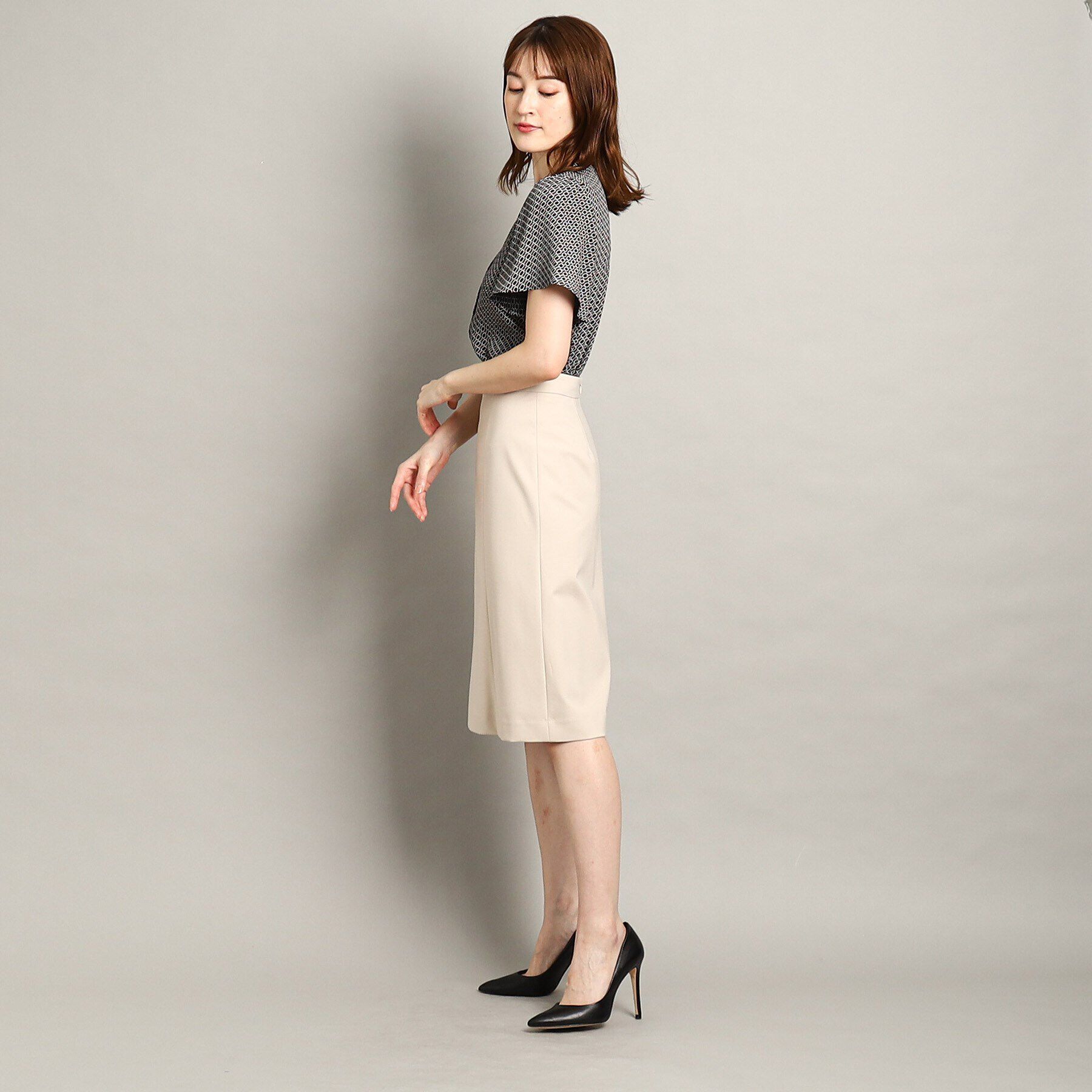 COUP DE CHANCE「【日本製/洗える】ストレッチ素材Ａラインスカート」|スカート|