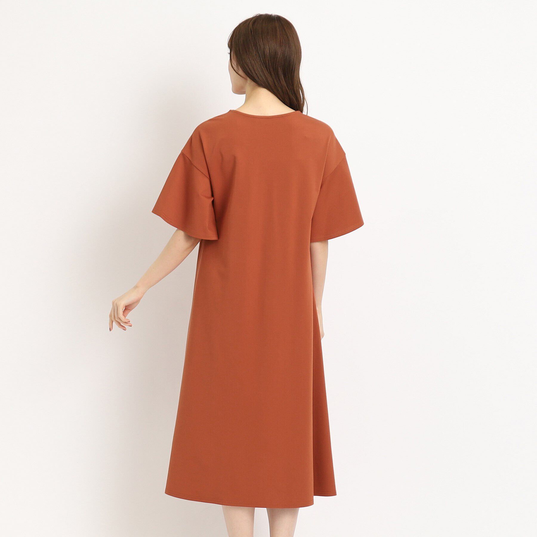 COUP DE CHANCE「【洗える／裏地無し／ジャージ素材】セミフレアーワンピース」|ワンピース|