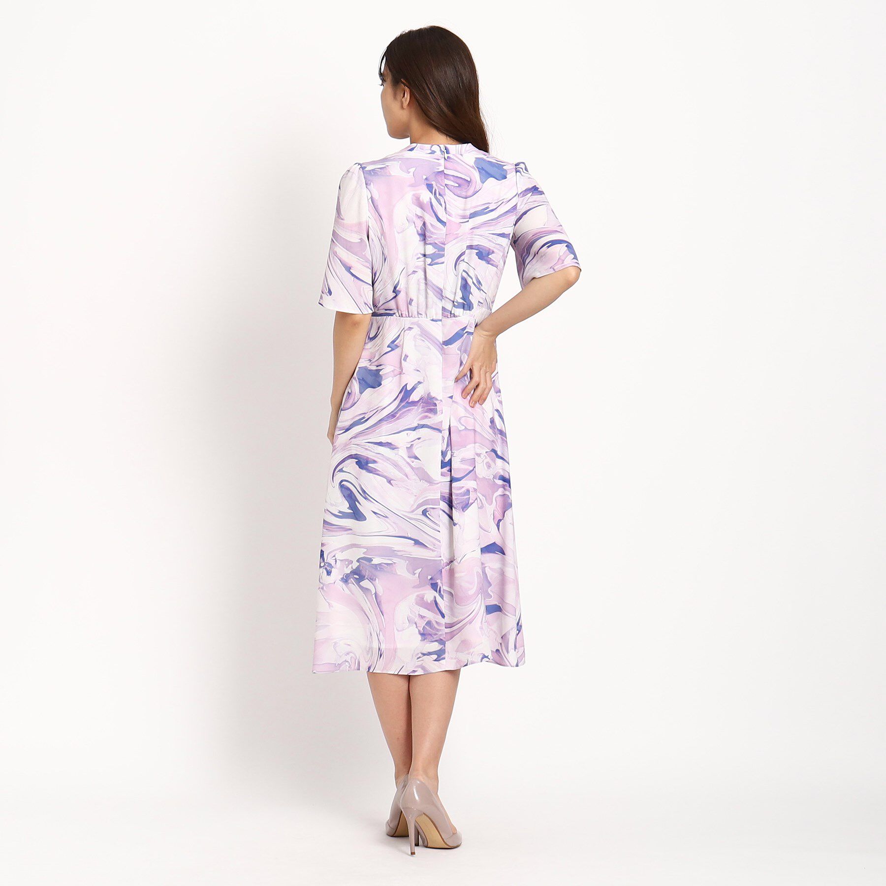 COUP DE CHANCE「【洗える】流線柄ワンピース」|ワンピース|