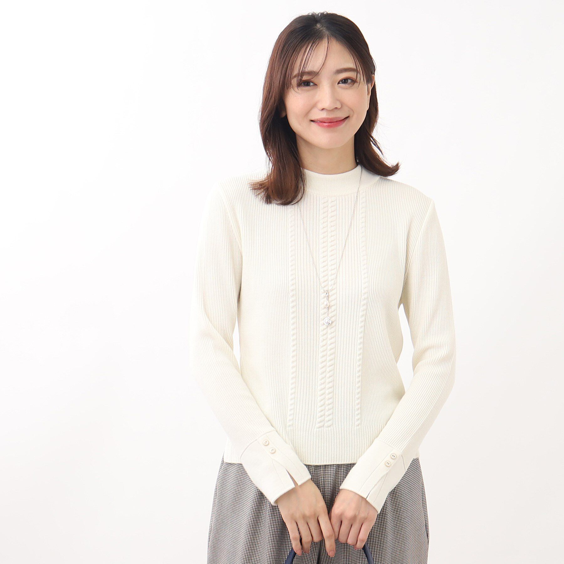 Reflect「【WEB限定カラーあり／洗える】プチハイネックリブニット」|ニット・セーター|