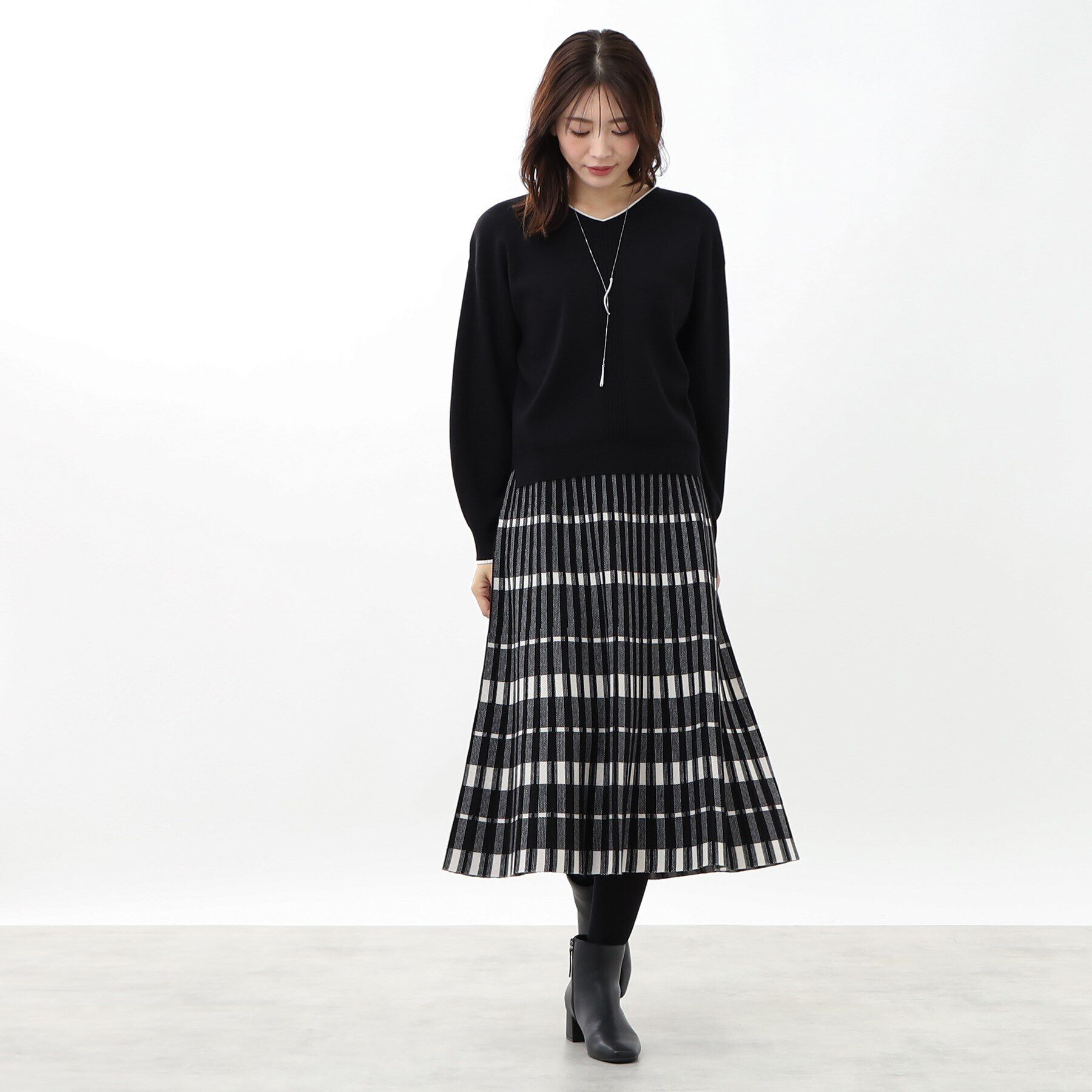 Reflect「【WEB限定カラーあり／手洗い可／セットアップ可】ゆるめフォルムニット」|ニット・セーター|