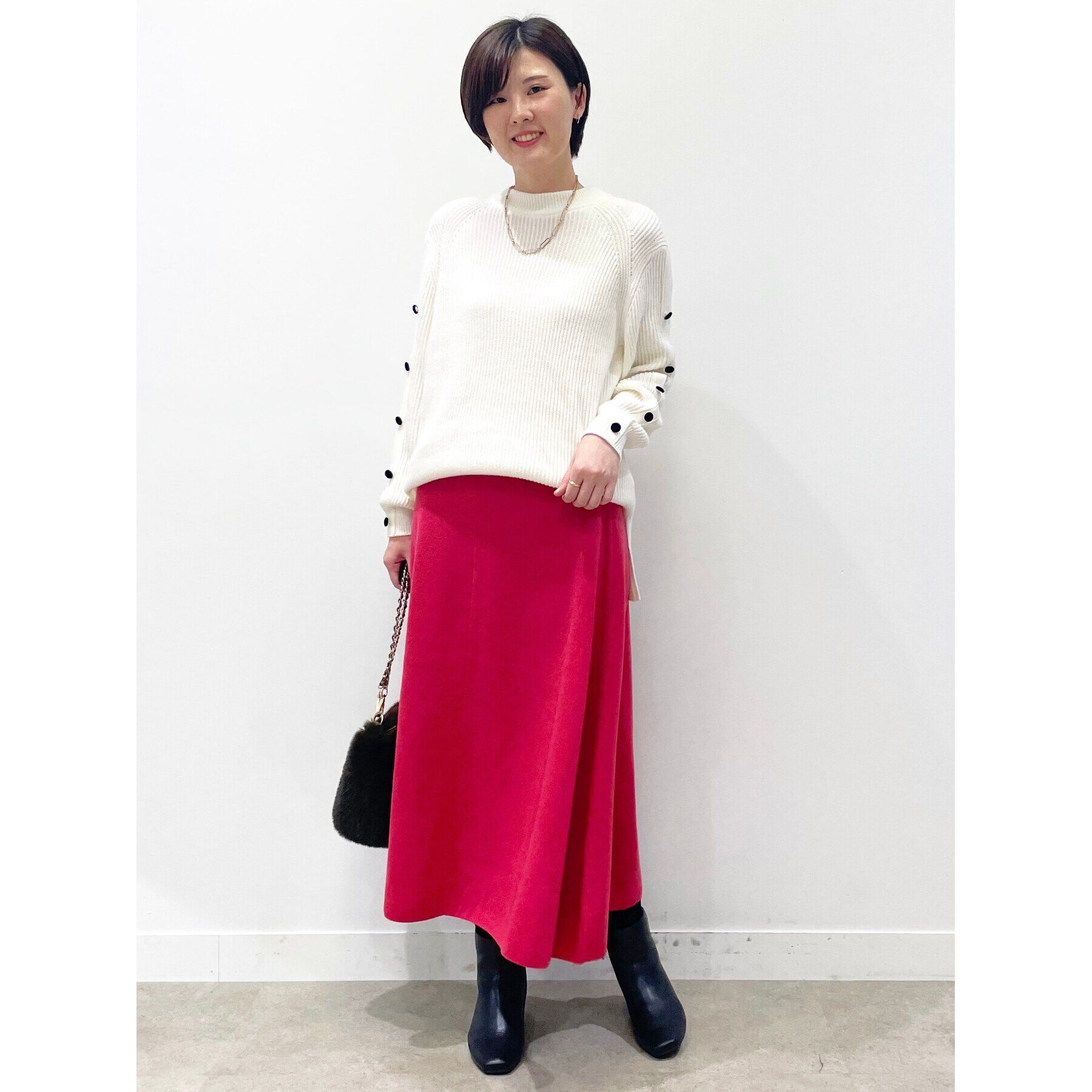 Reflect「【WEB限定カラーあり／洗える／セットアップ可】ジャカードニットスカート」|スカート|