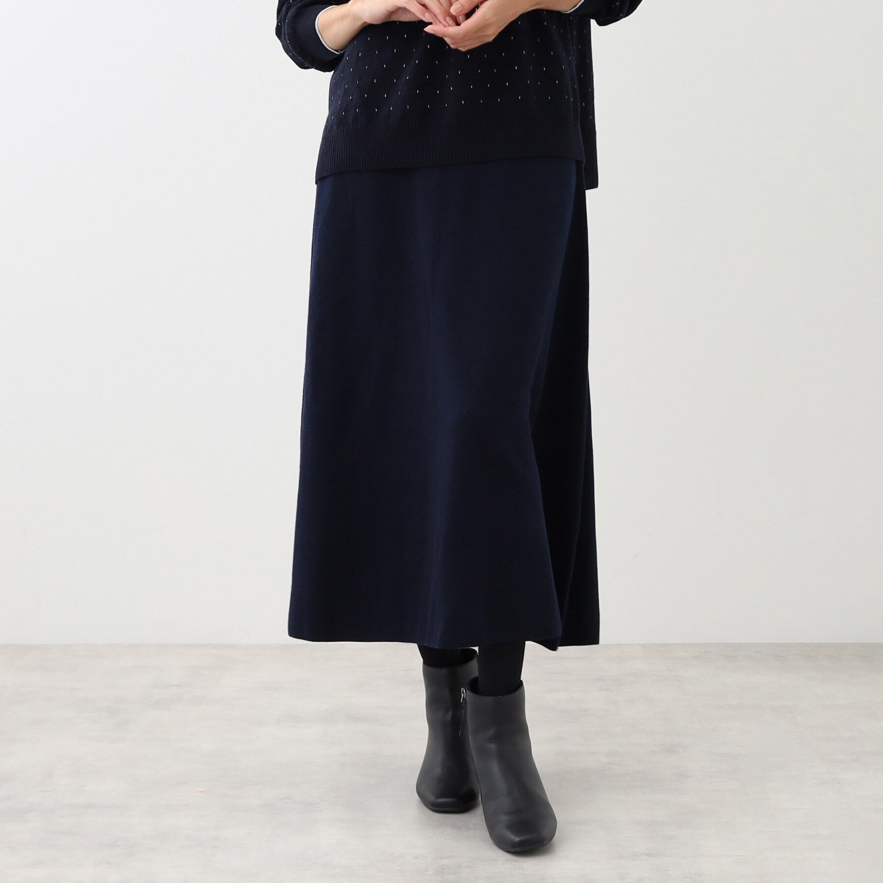 Reflect「【WEB限定カラーあり／洗える／セットアップ可】ジャカードニットスカート」|スカート|