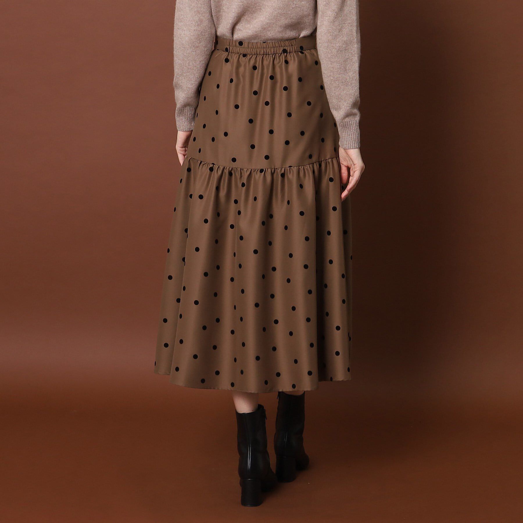 DRESSTERIOR「フロッキードットタフタスカート」|スカート|