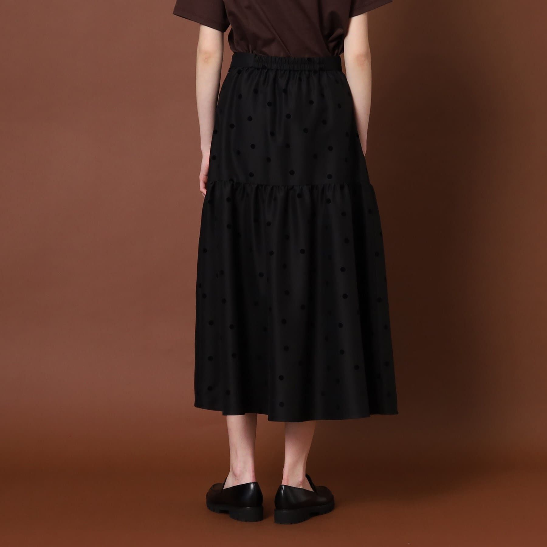 DRESSTERIOR「フロッキードットタフタスカート」|スカート|