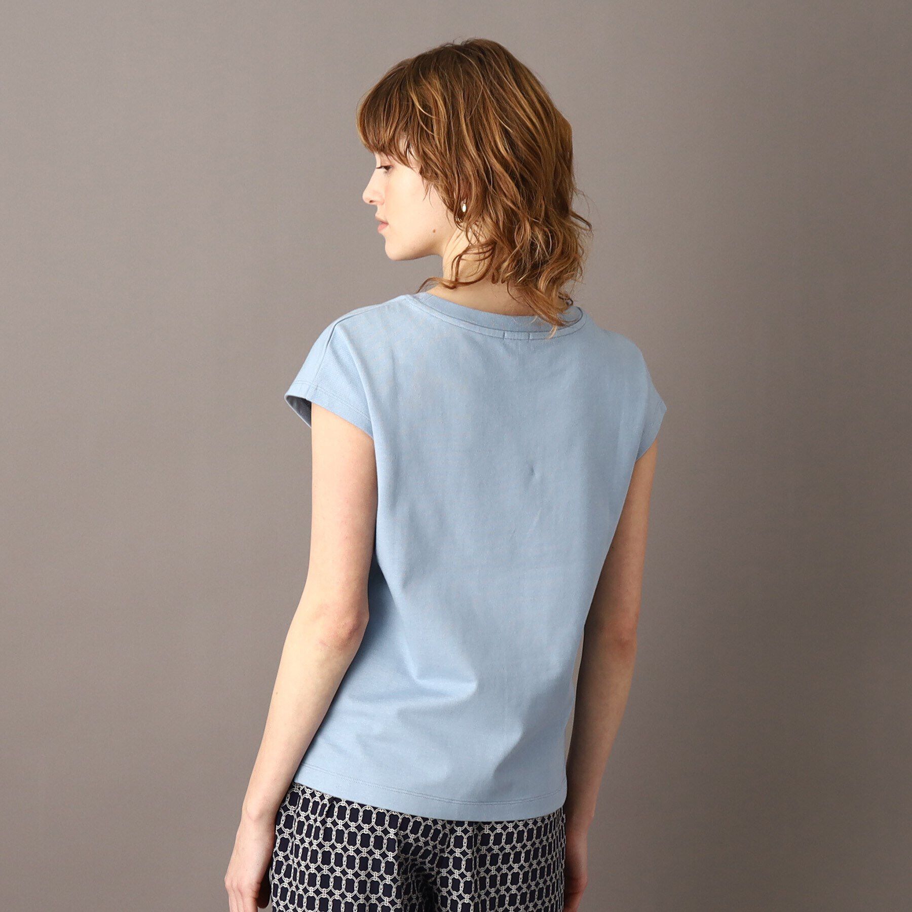 DRESSTERIOR「【洗える】エシカルオーガニックフレンチ袖Tシャツ」|Tシャツ・カットソー|