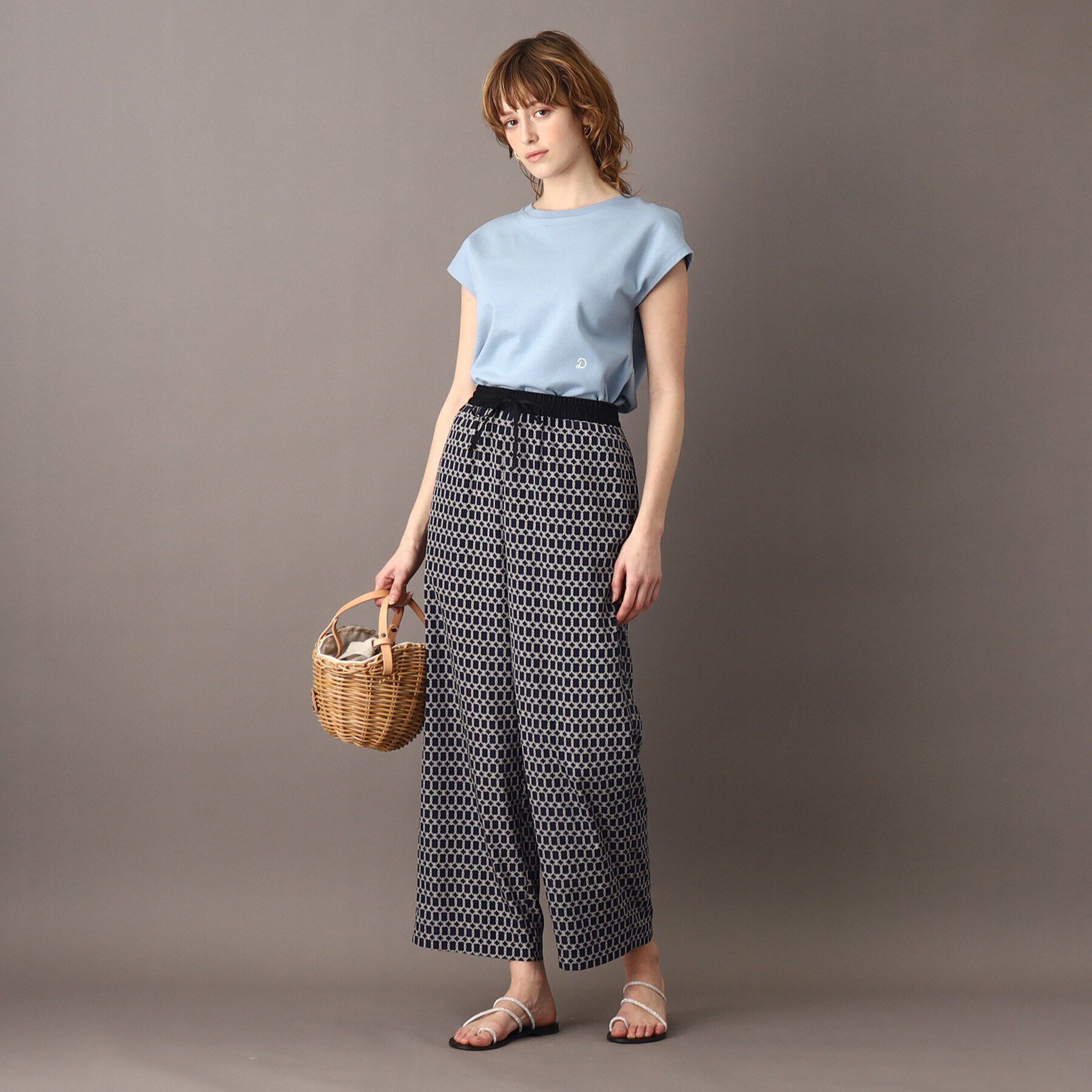 DRESSTERIOR「【洗える】エシカルオーガニックフレンチ袖Tシャツ」|Tシャツ・カットソー|