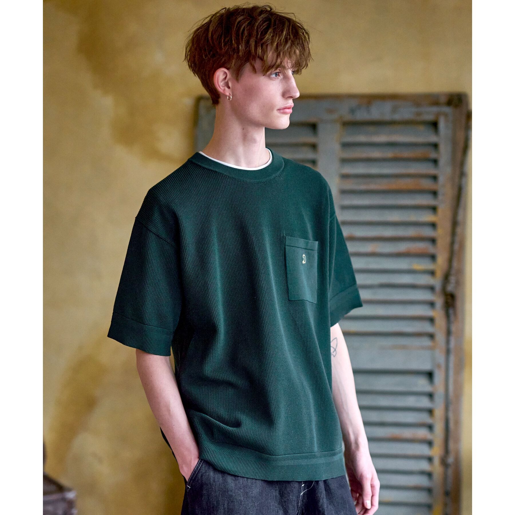 DRESSTERIOR「ドライメッシュ コットンニット」|ニット・セーター|