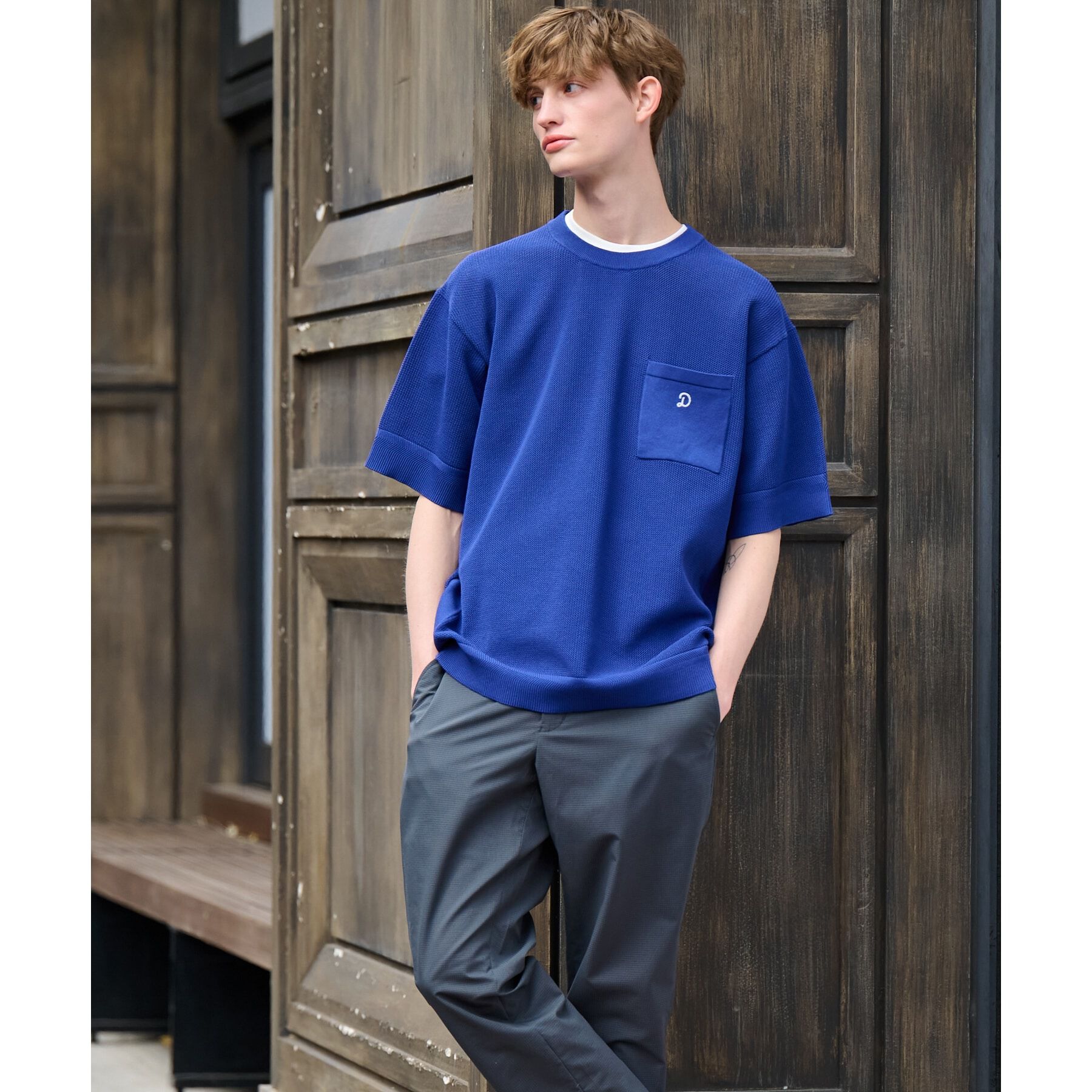 DRESSTERIOR「ドライメッシュ コットンニット」|ニット・セーター|