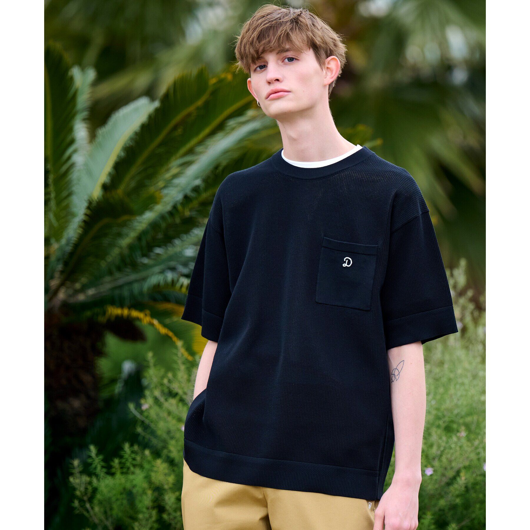 DRESSTERIOR「ドライメッシュ コットンニット」|ニット・セーター|