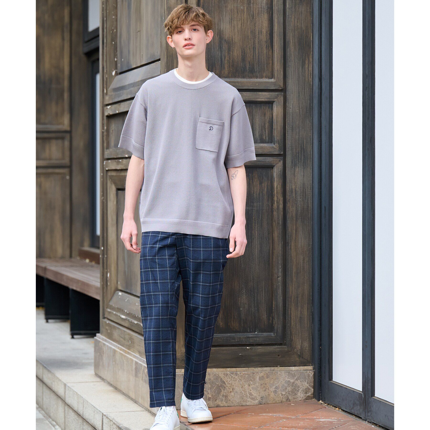 DRESSTERIOR「ドライメッシュ コットンニット」|ニット・セーター|