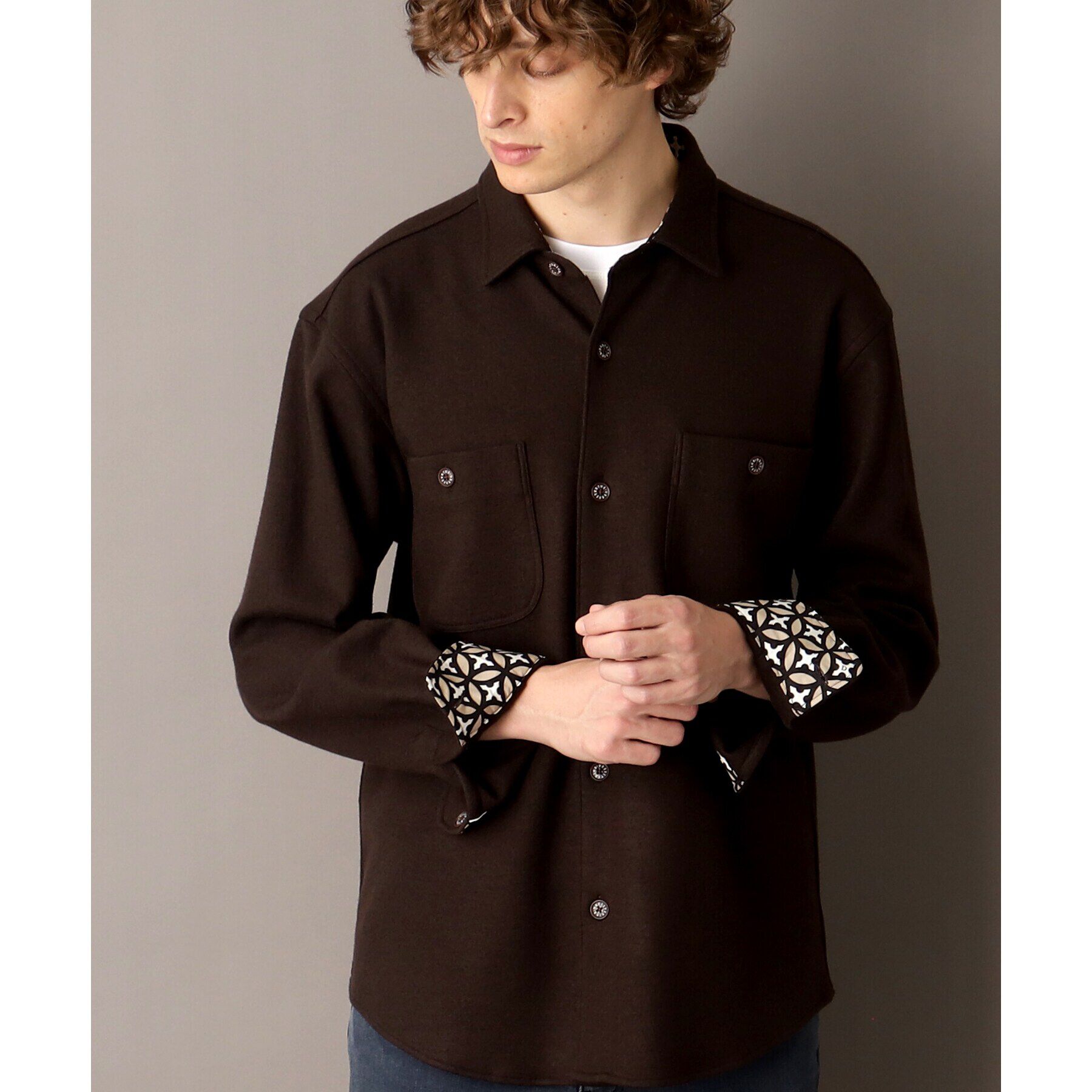 DRESSTERIOR「ニットソーシャツ」|シャツ・ブラウス|