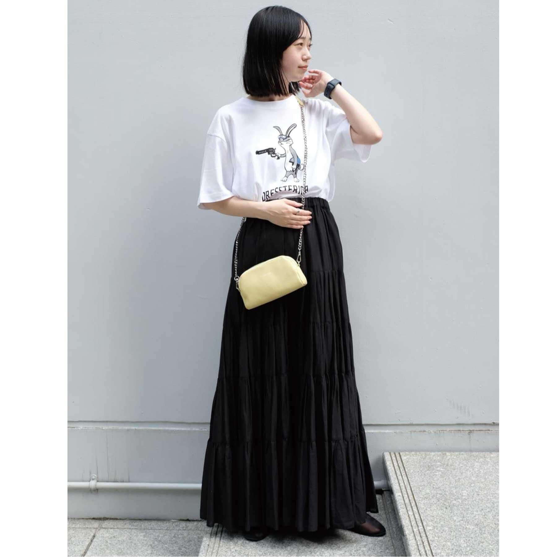 DRESSTERIOR「【大人百花春号掲載 モデル美香さん着用】洗える/コットンボイルティアードスカート」|スカート|