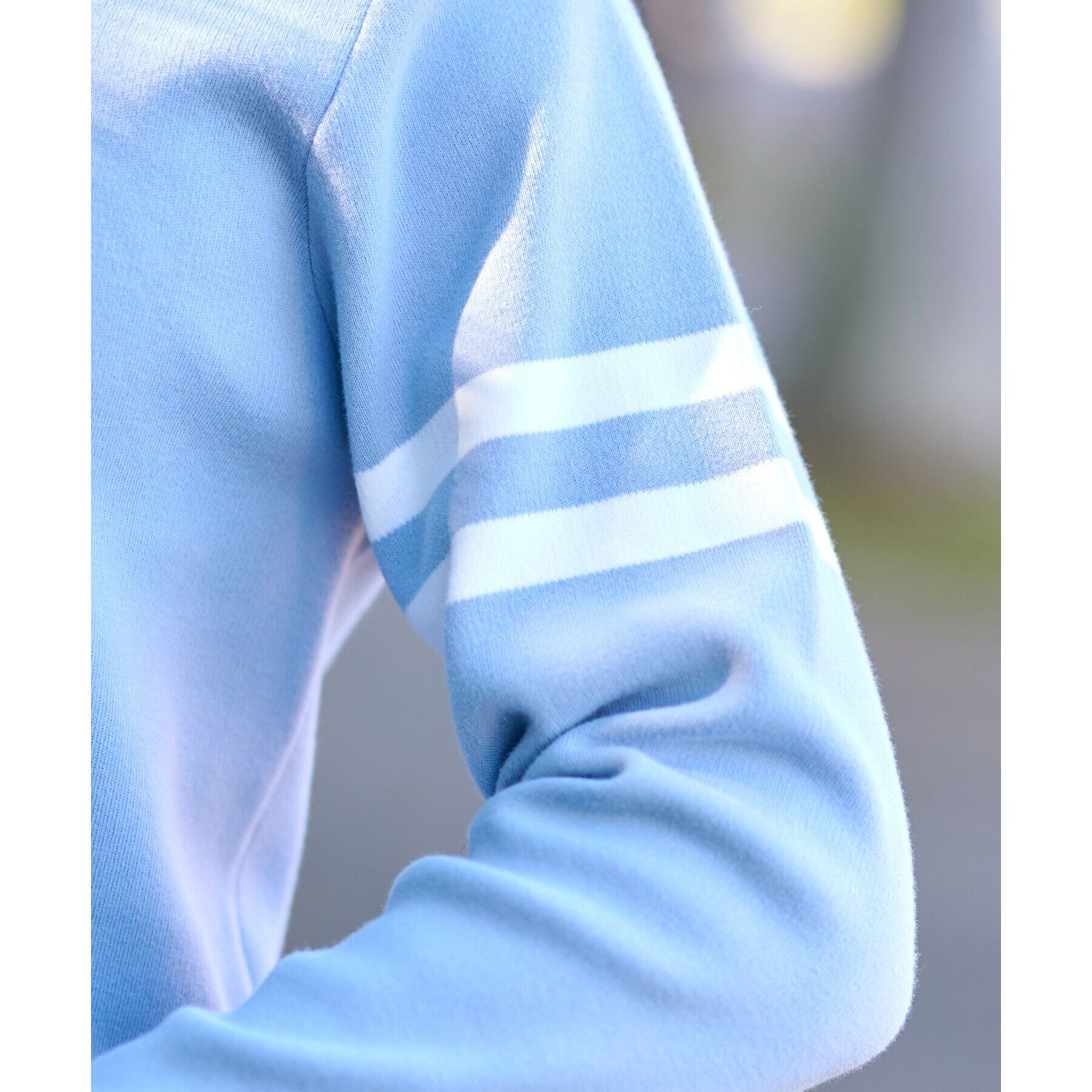 DRESSTERIOR「コットンスムース アームラインクルーネックニット」|ニット・セーター|