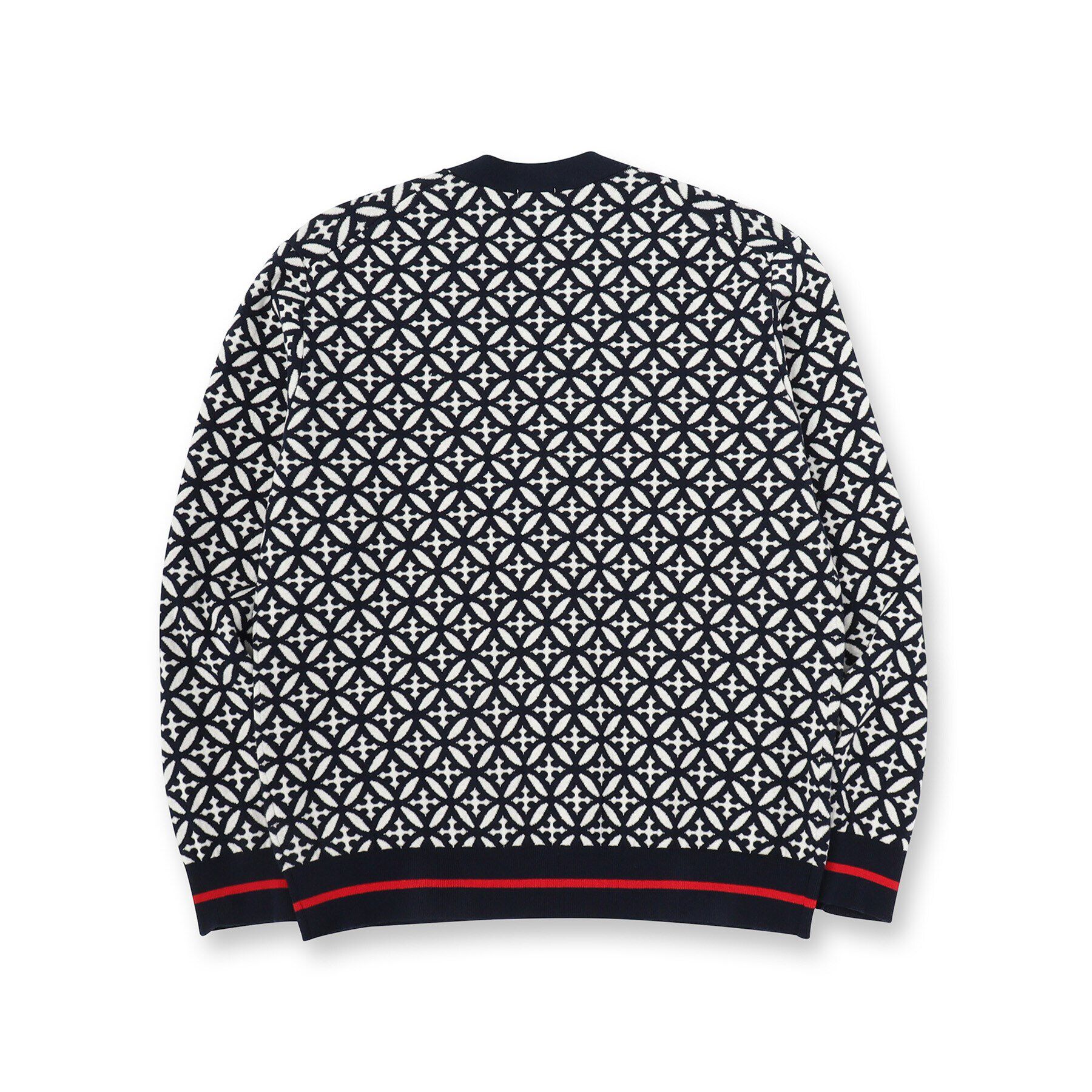 DRESSTERIOR「オーバーラップサークル ジャカード ニットカーディガン」|カーディガン|