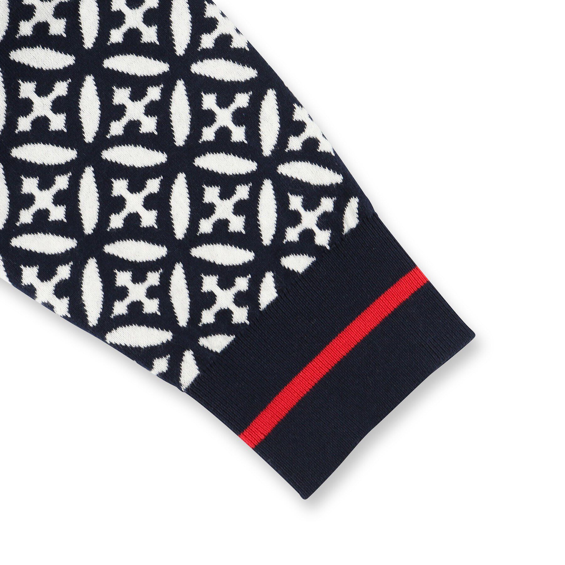 DRESSTERIOR「オーバーラップサークル ジャカード ニットカーディガン」|カーディガン|