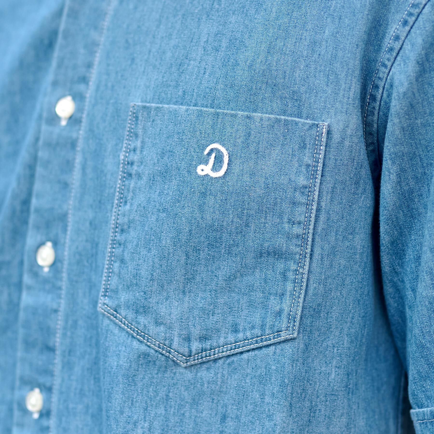 DRESSTERIOR「【セットアップ可】ライトデニム ハーフスリーブシャツ」|シャツ・ブラウス|