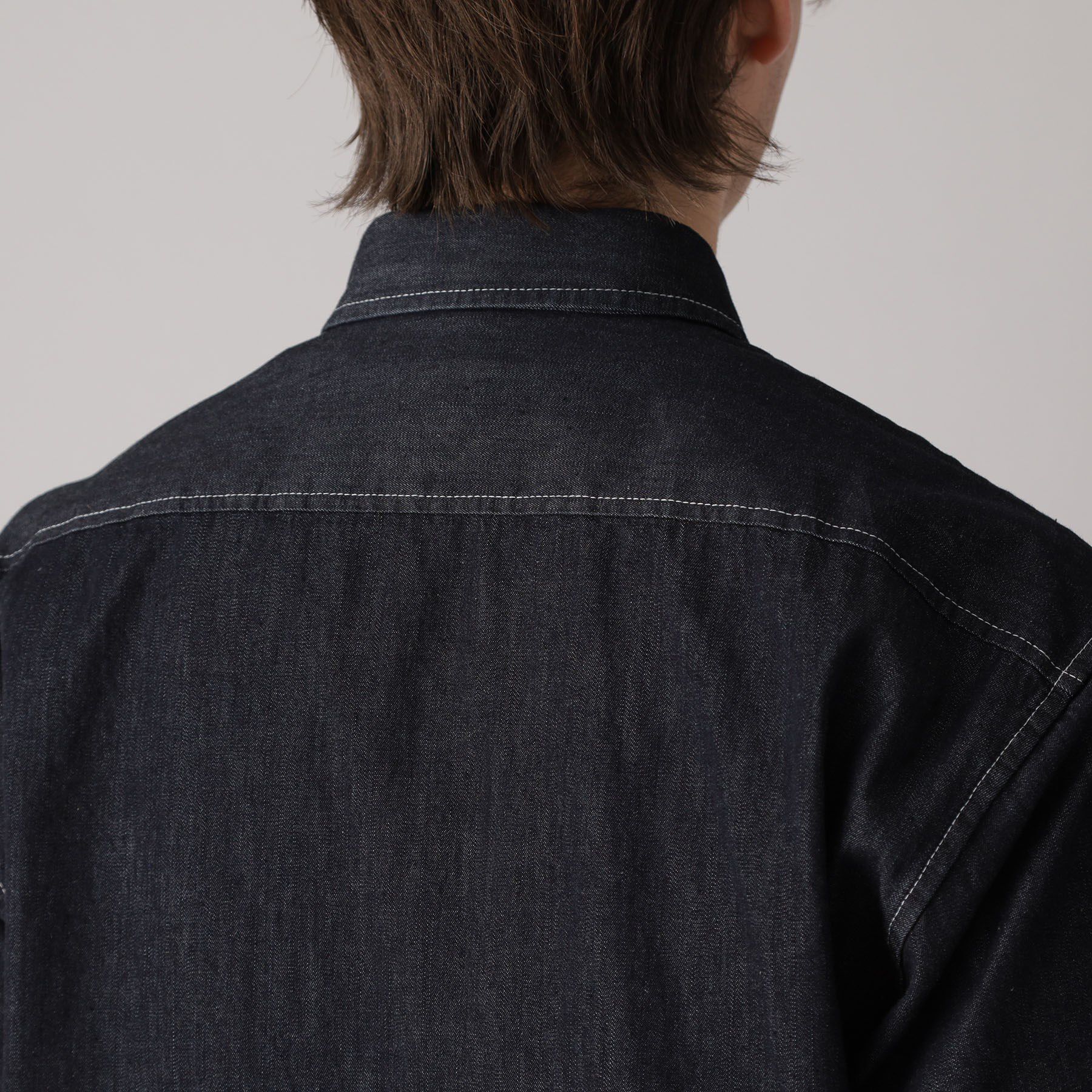 DRESSTERIOR「【セットアップ可】ライトデニム ハーフスリーブシャツ」|シャツ・ブラウス|