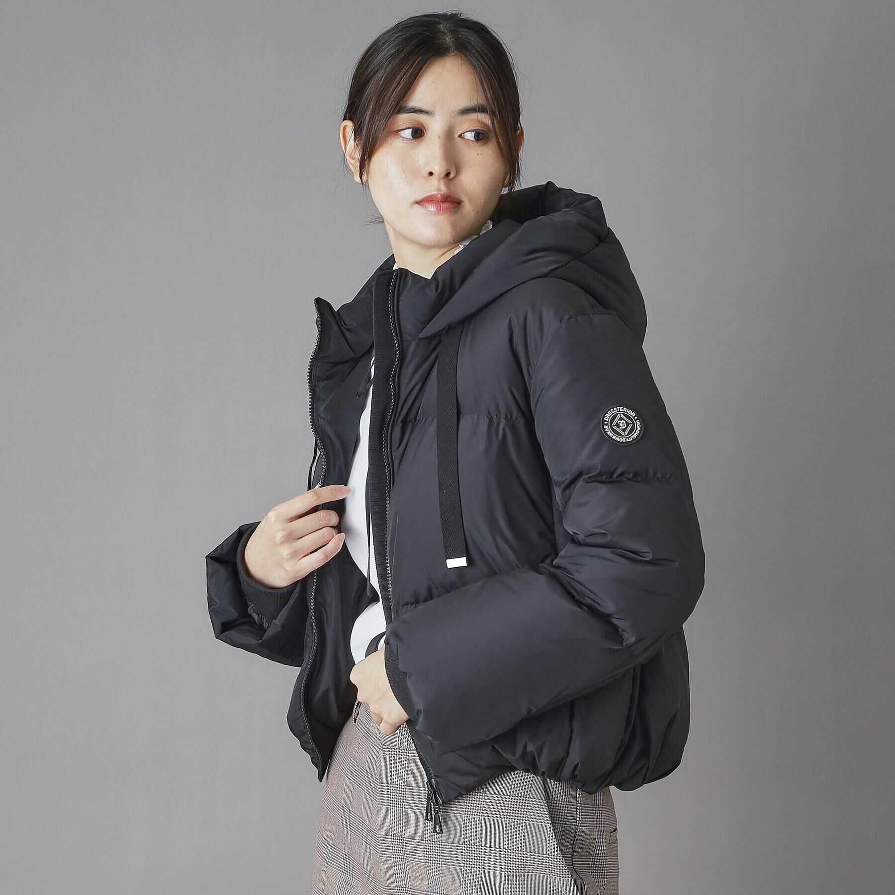 DRESSTERIOR「【CLASSY.12月号掲載】フーデッドショートダウン」|ダウン|
