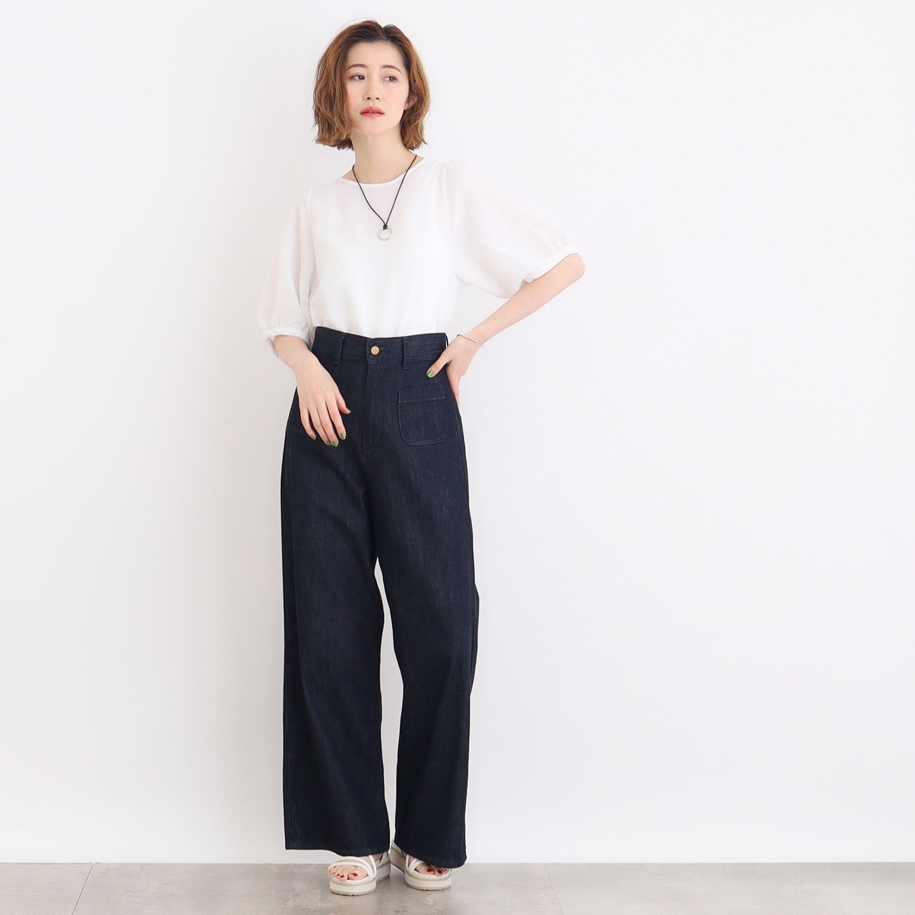 grove「クロシェ風ビスチェ&times;ブラウスセット」|シャツ・ブラウス|