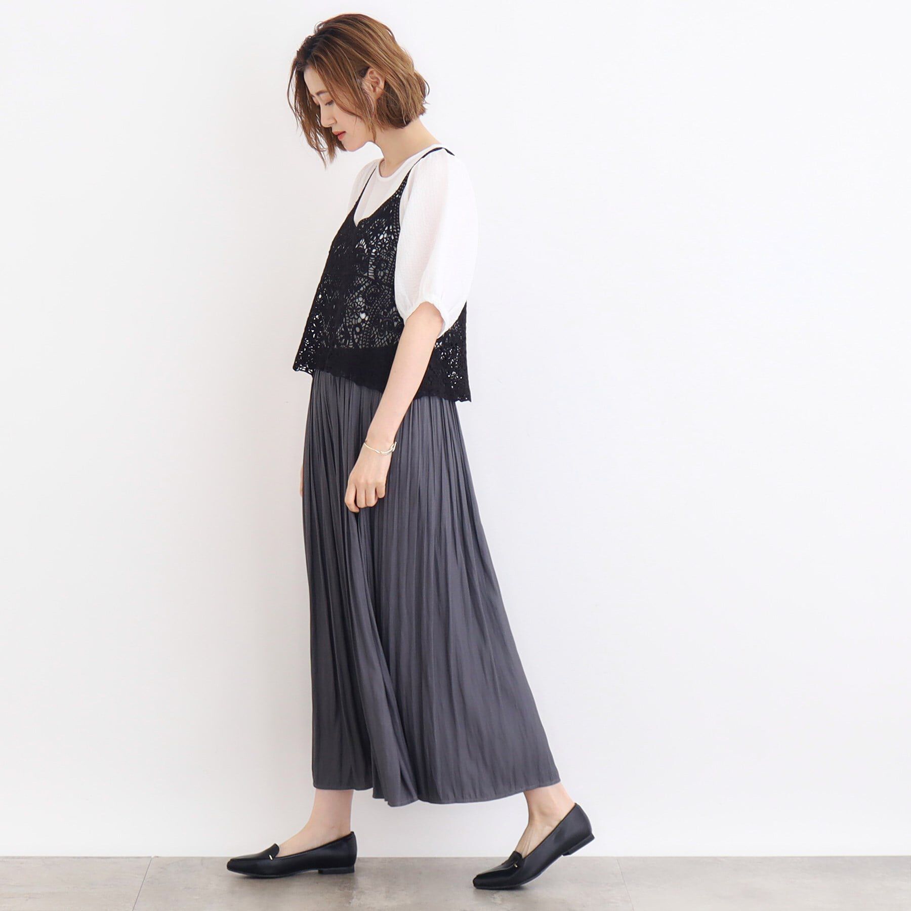 grove「クロシェ風ビスチェ&times;ブラウスセット」|シャツ・ブラウス|