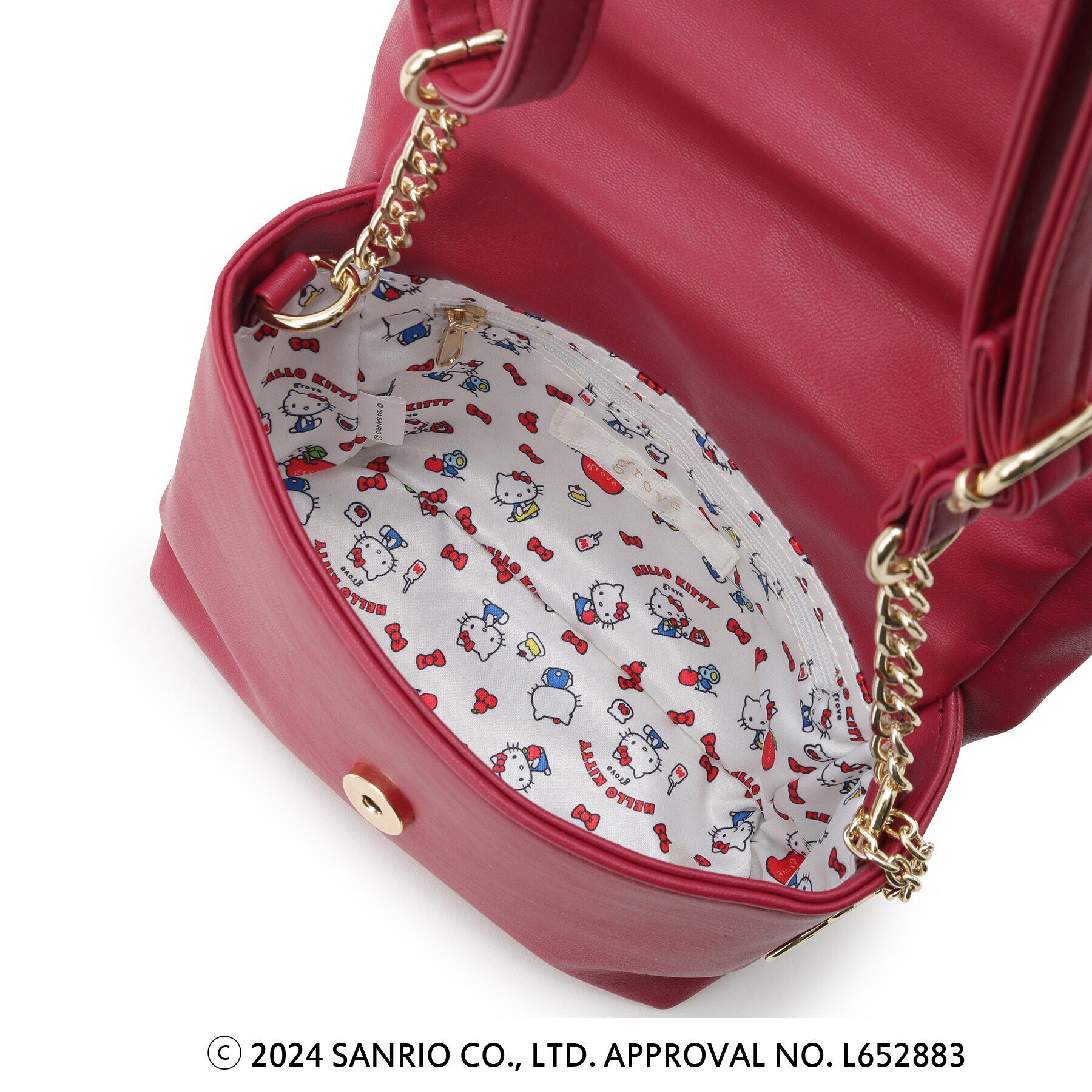 grove「【ハローキティ】リボンハンドルショルダー」|ショルダー・メッセンジャー|